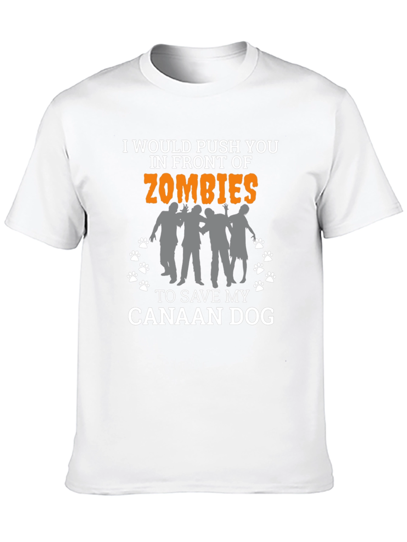 Canaan Dog Zombie T-Shirt: Funny Dog Lover Tee