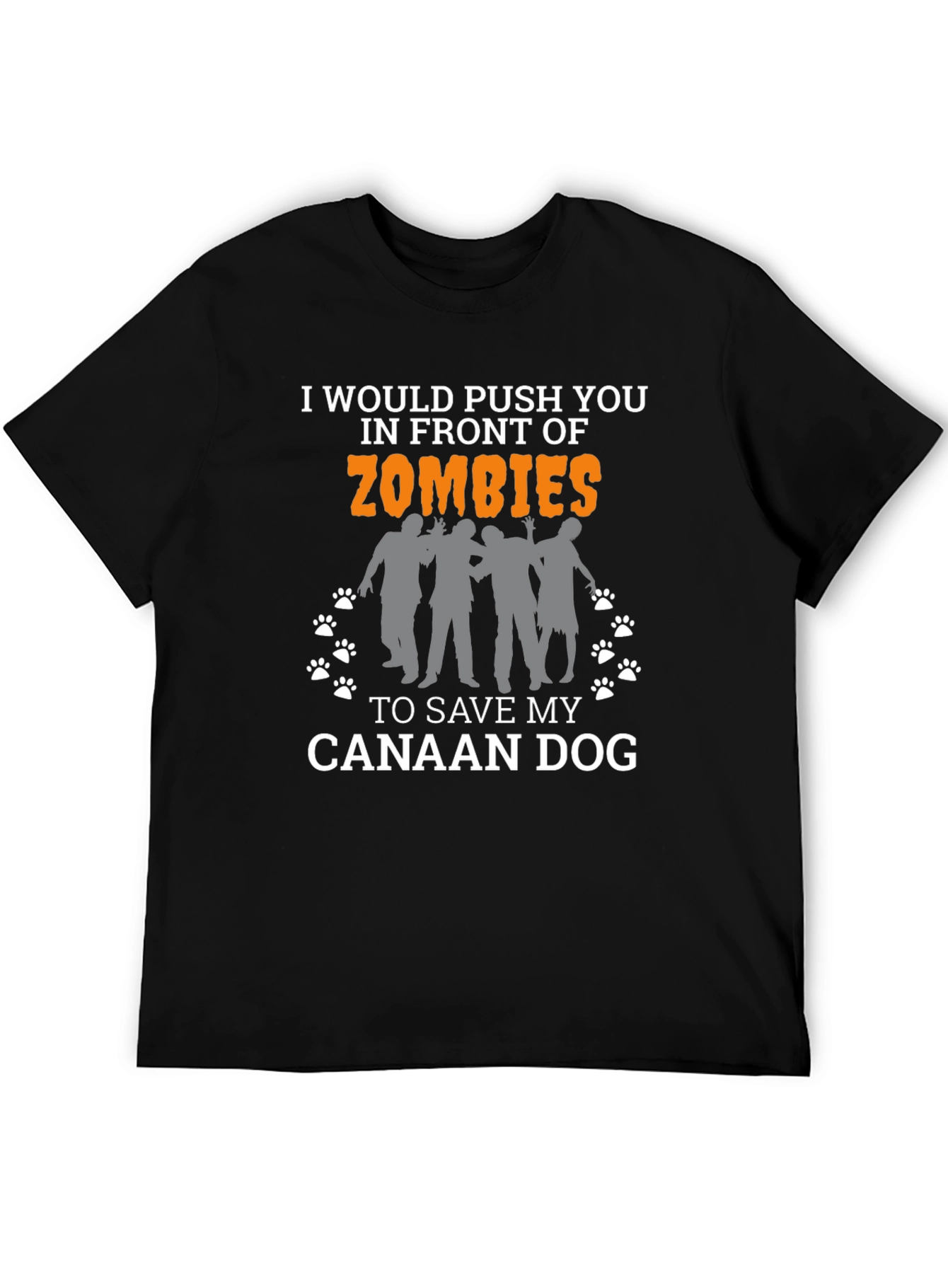 Canaan Dog Zombie T-Shirt: Funny Dog Lover Tee