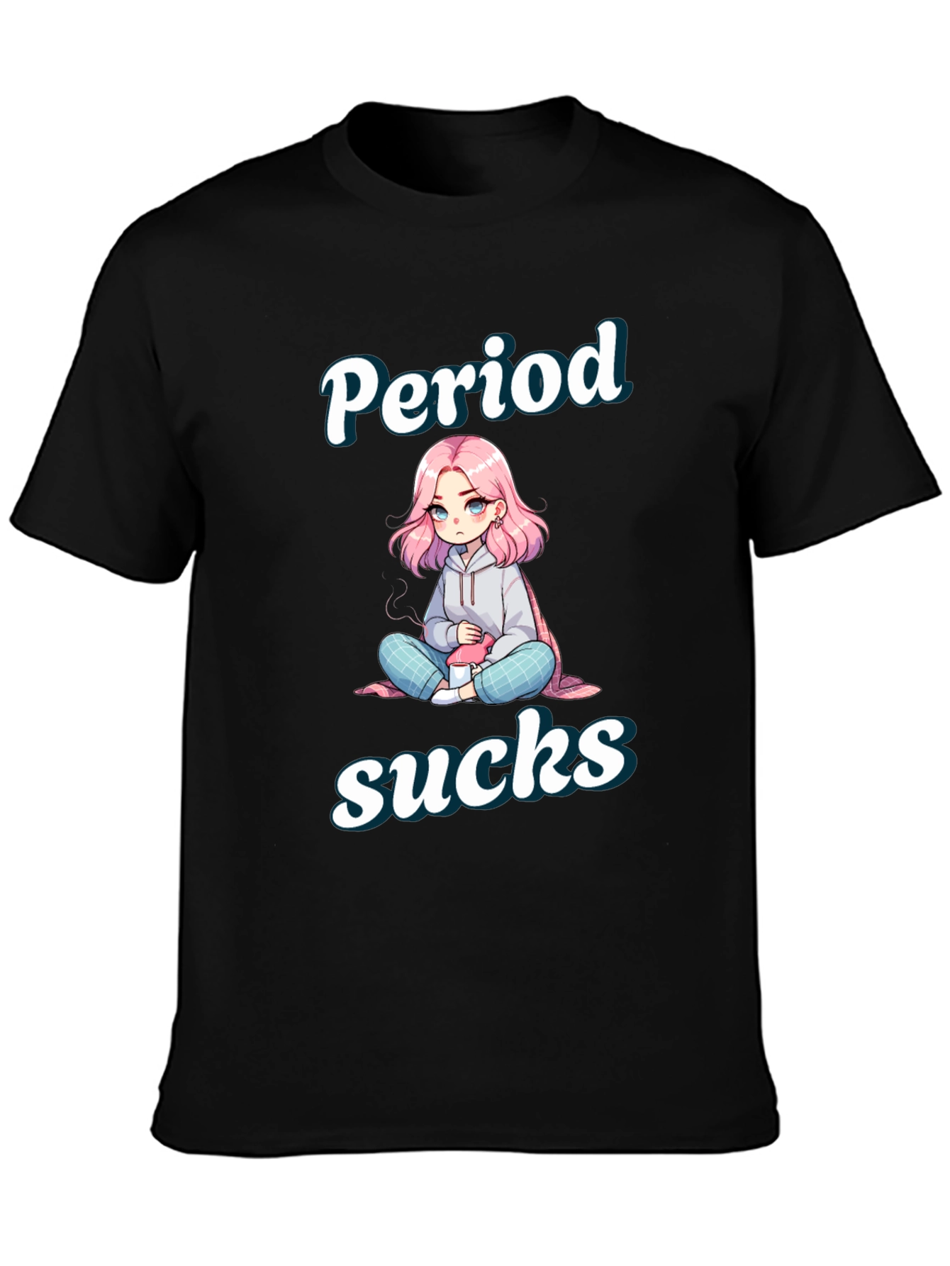Period Sucks T-Shirt - Cute Anime Design