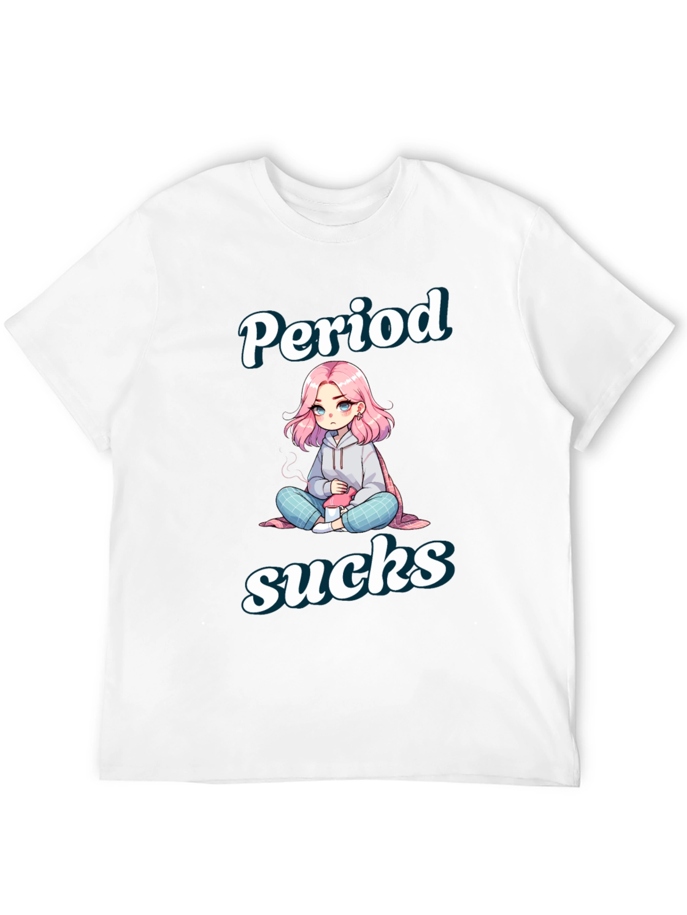Period Sucks T-Shirt - Cute Anime Design