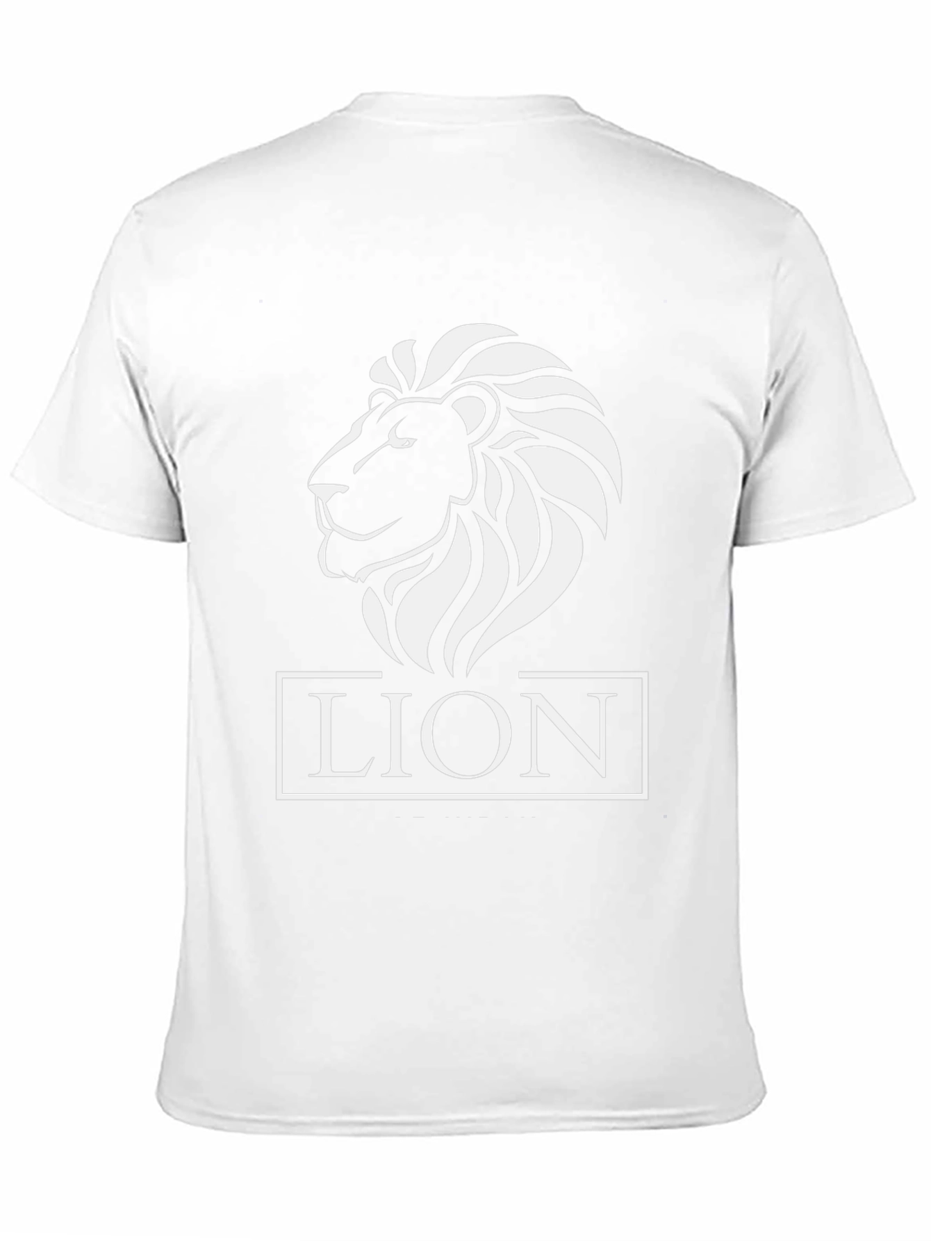 Lion Graphic Tee - Black Cotton T-Shirt