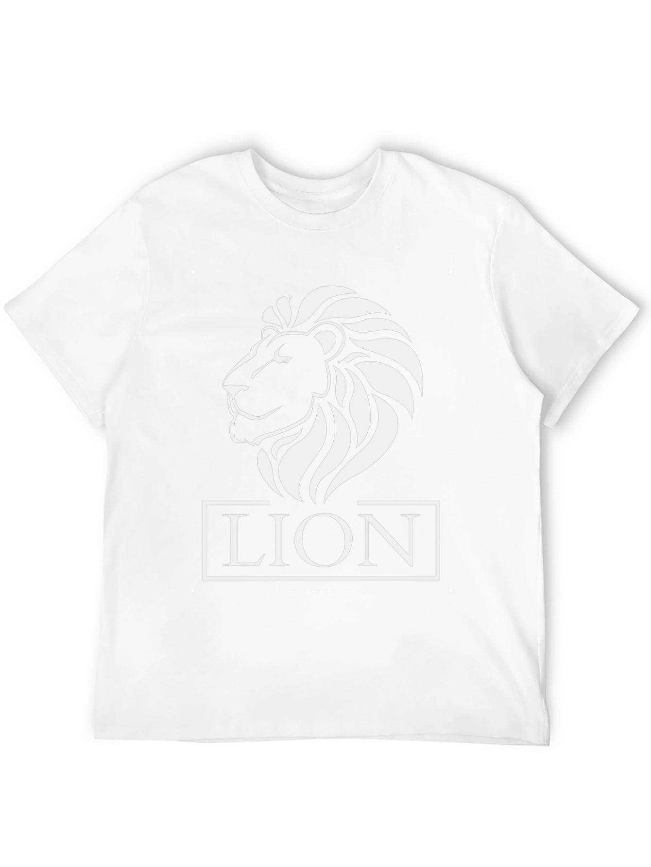Lion Graphic Tee - Black Cotton T-Shirt