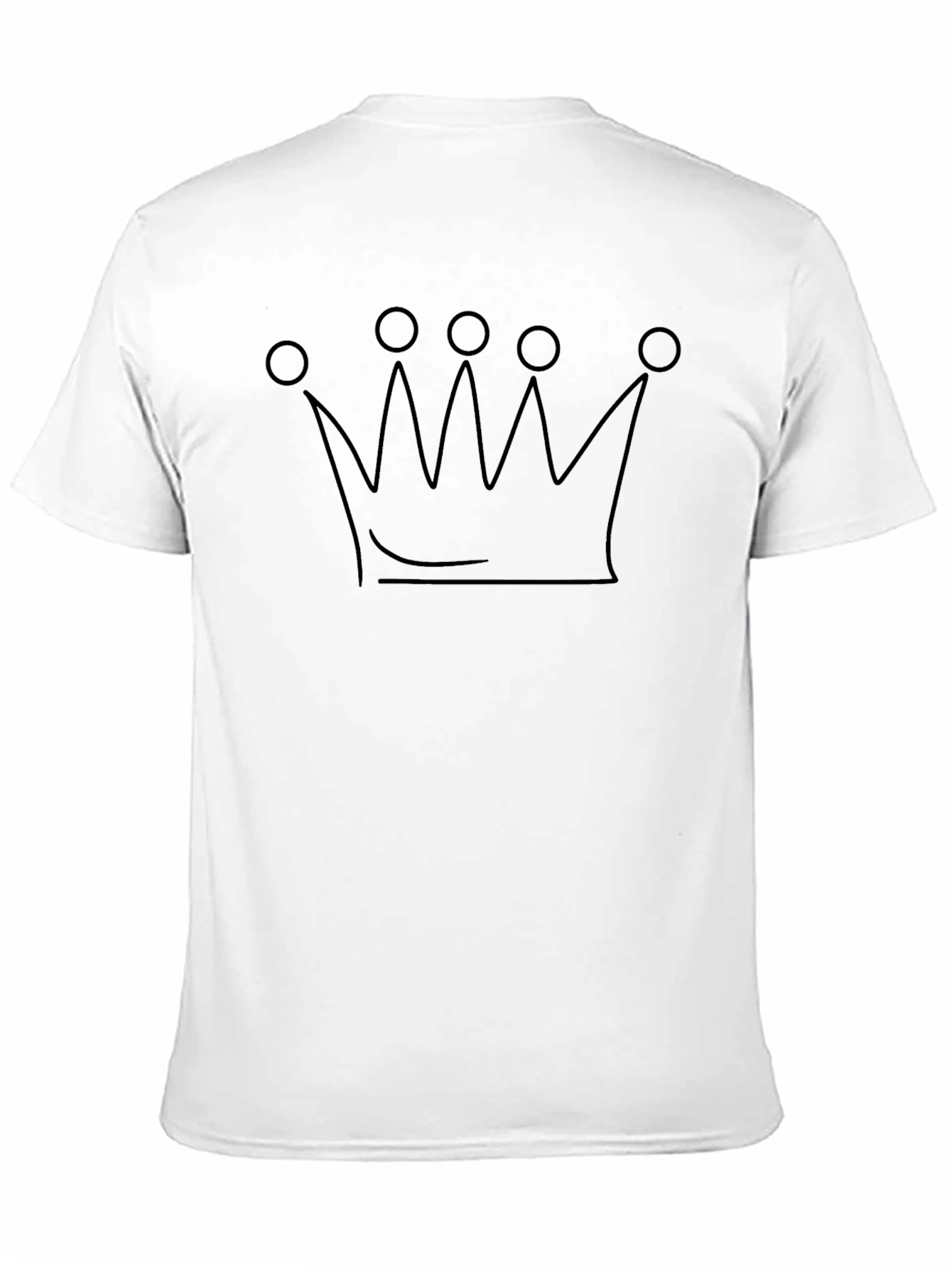 Crown Graphic Tee - Black T-Shirt for Men