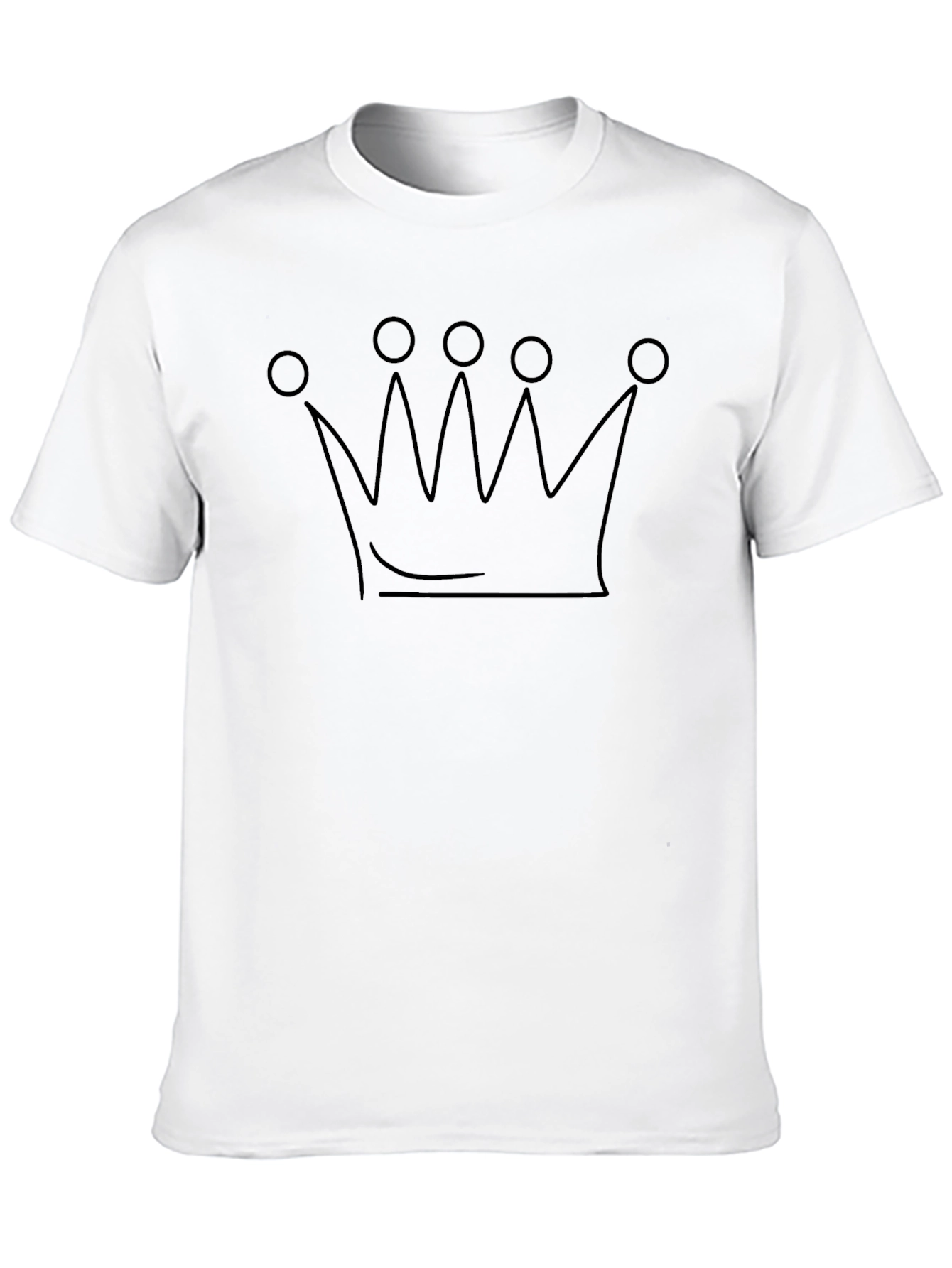 Crown Graphic Tee - Black T-Shirt for Men