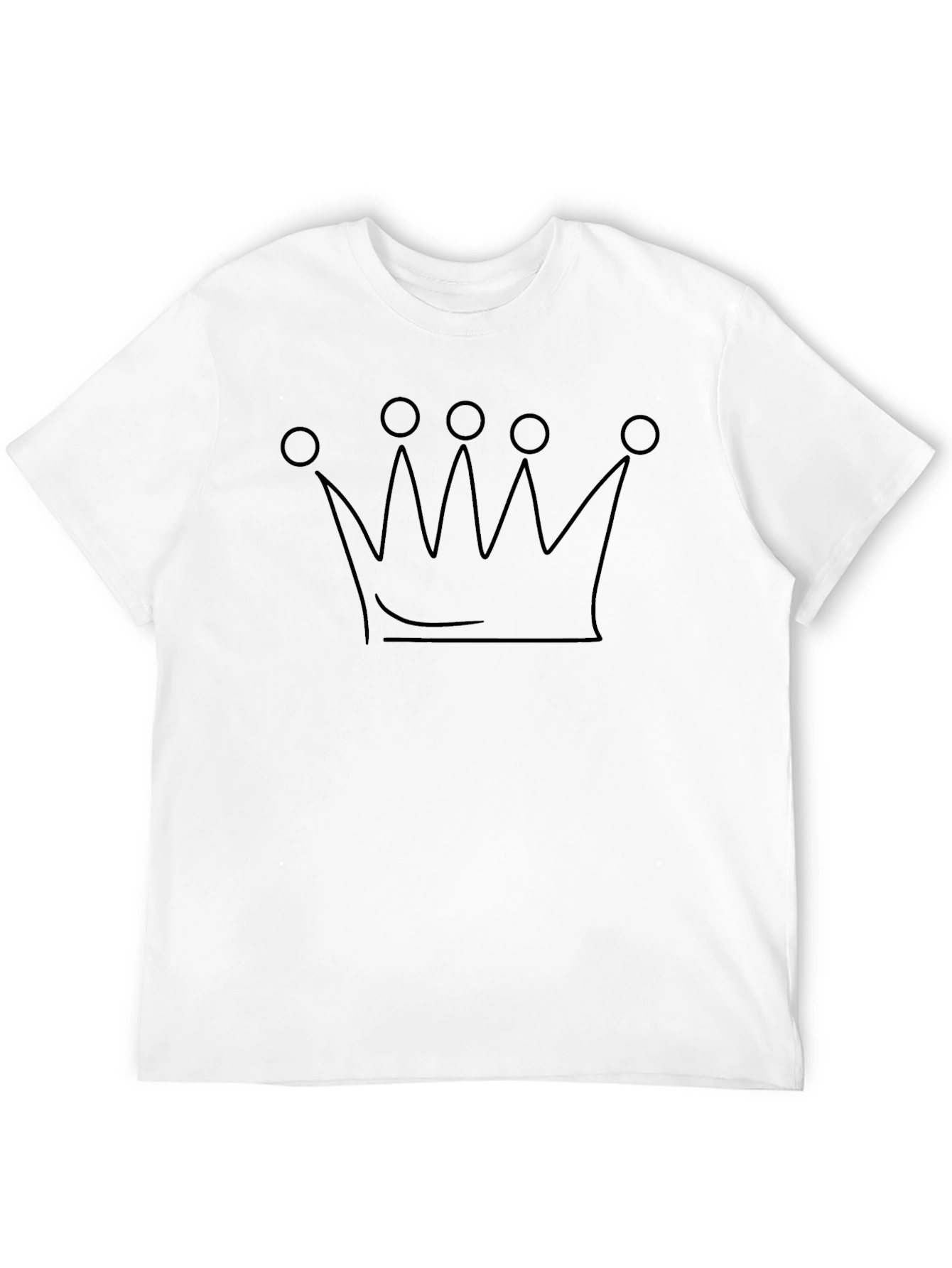 Crown Graphic Tee - Black T-Shirt for Men