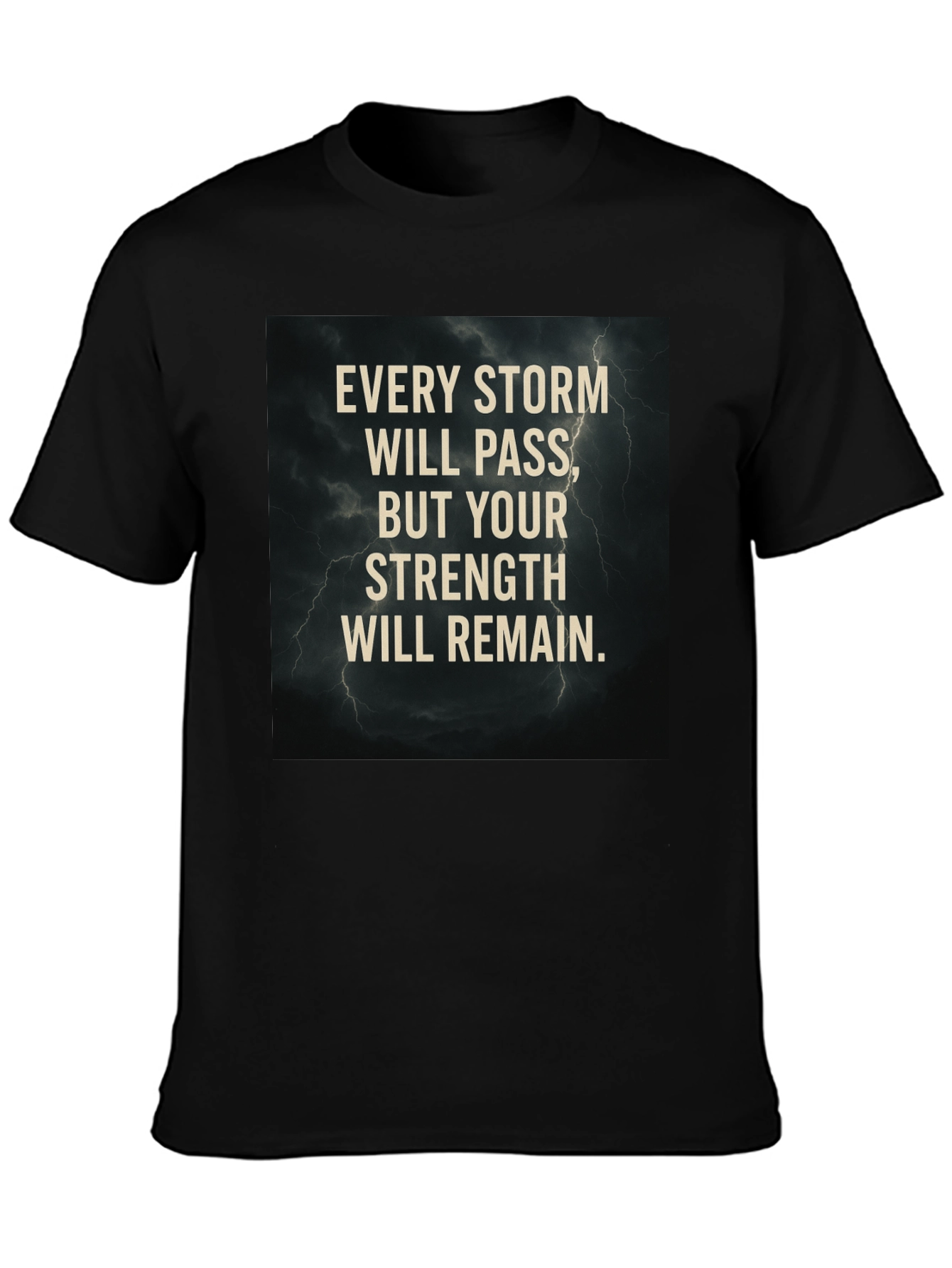 Storm Strength Graphic T-Shirt - Motivational Tee