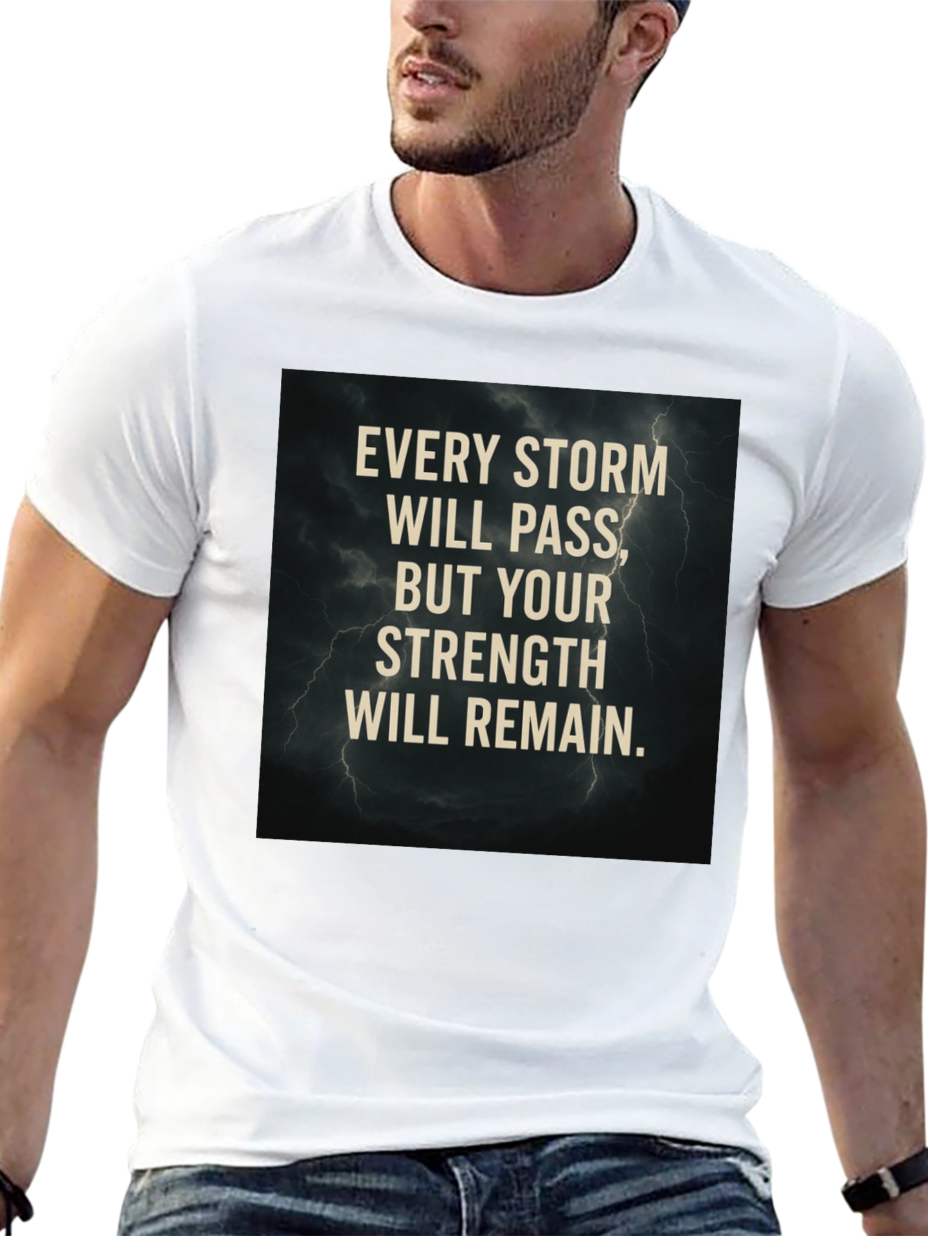 Storm Strength Graphic T-Shirt - Motivational Tee