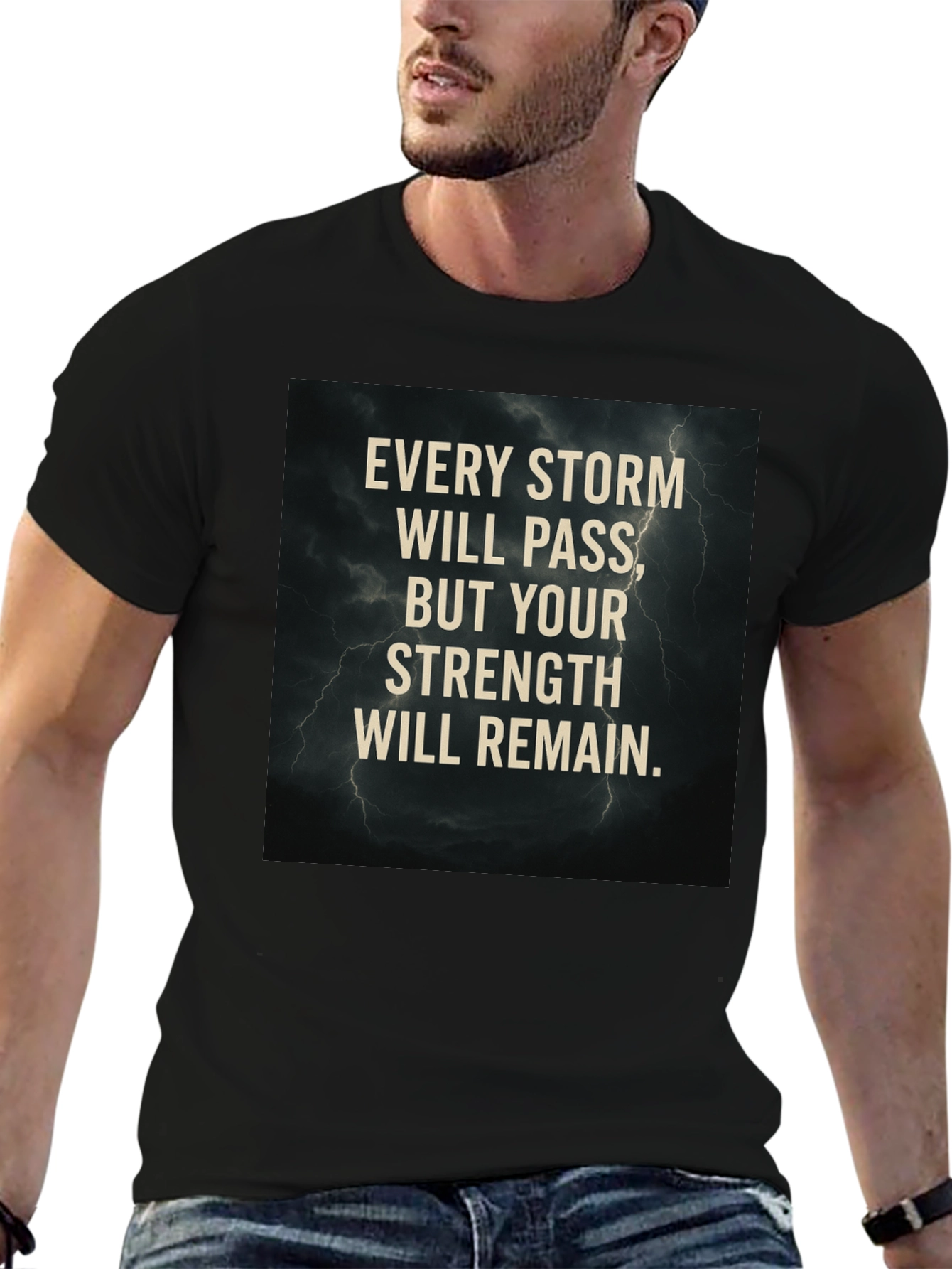 Storm Strength Graphic T-Shirt - Motivational Tee