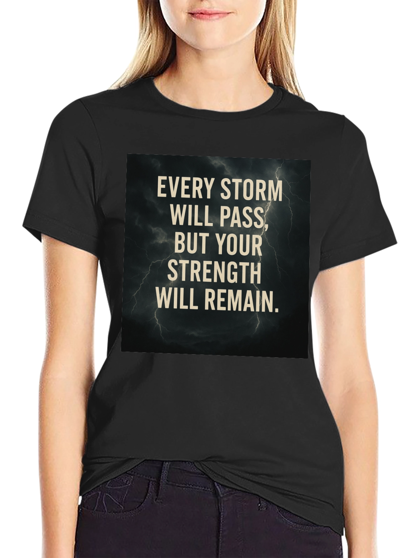 Storm Strength Graphic T-Shirt - Motivational Tee