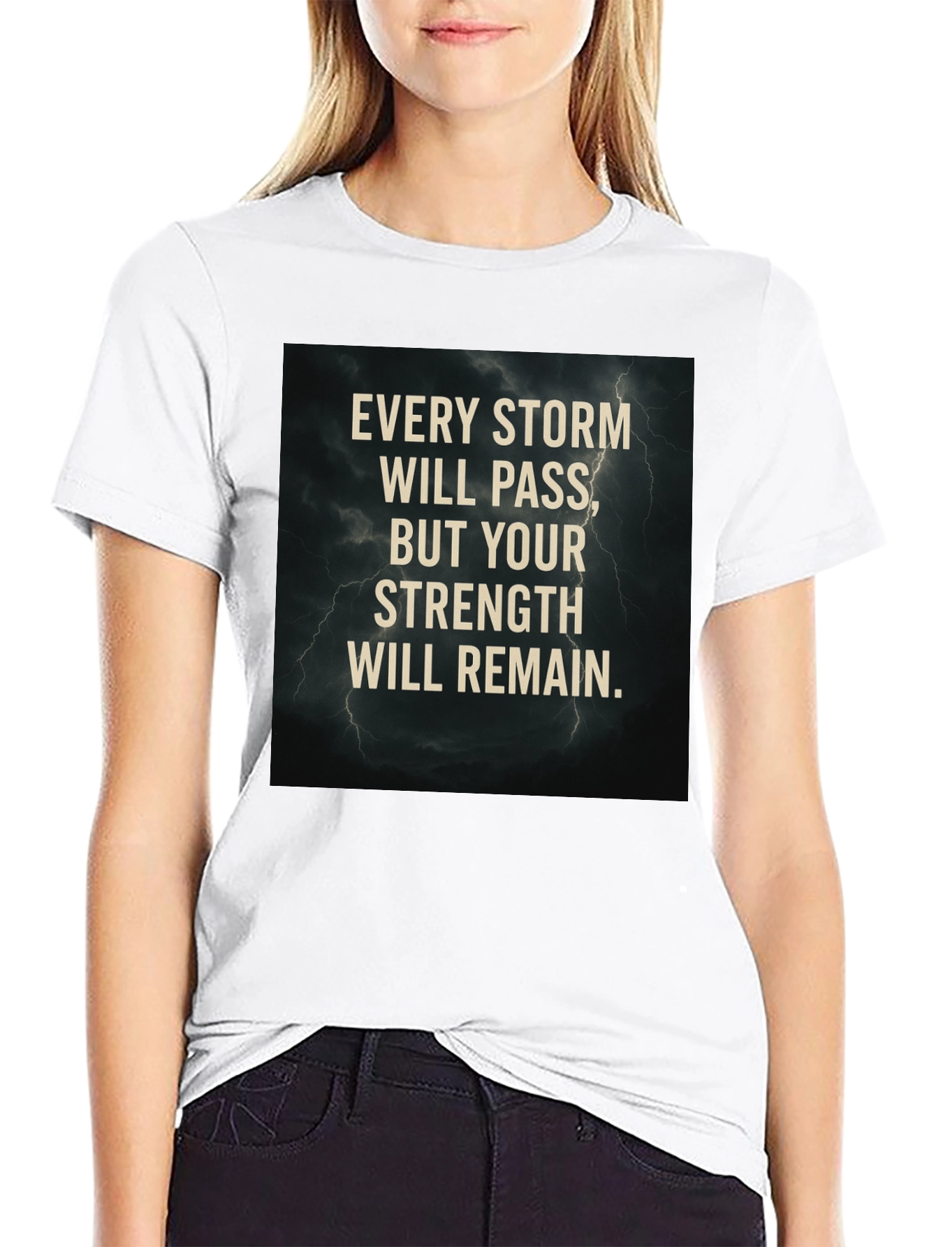 Storm Strength Graphic T-Shirt - Motivational Tee