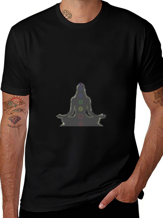 Chakra Yoga Meditation Black T-Shirt
