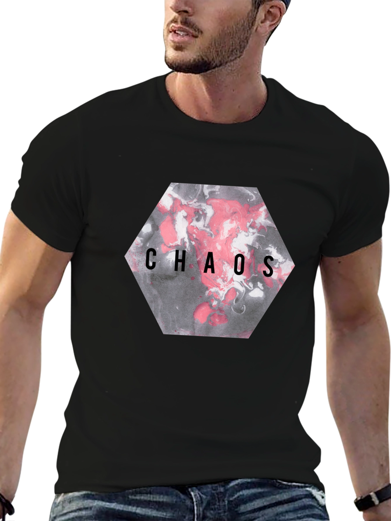 Chaos Graphic T-Shirt - Black