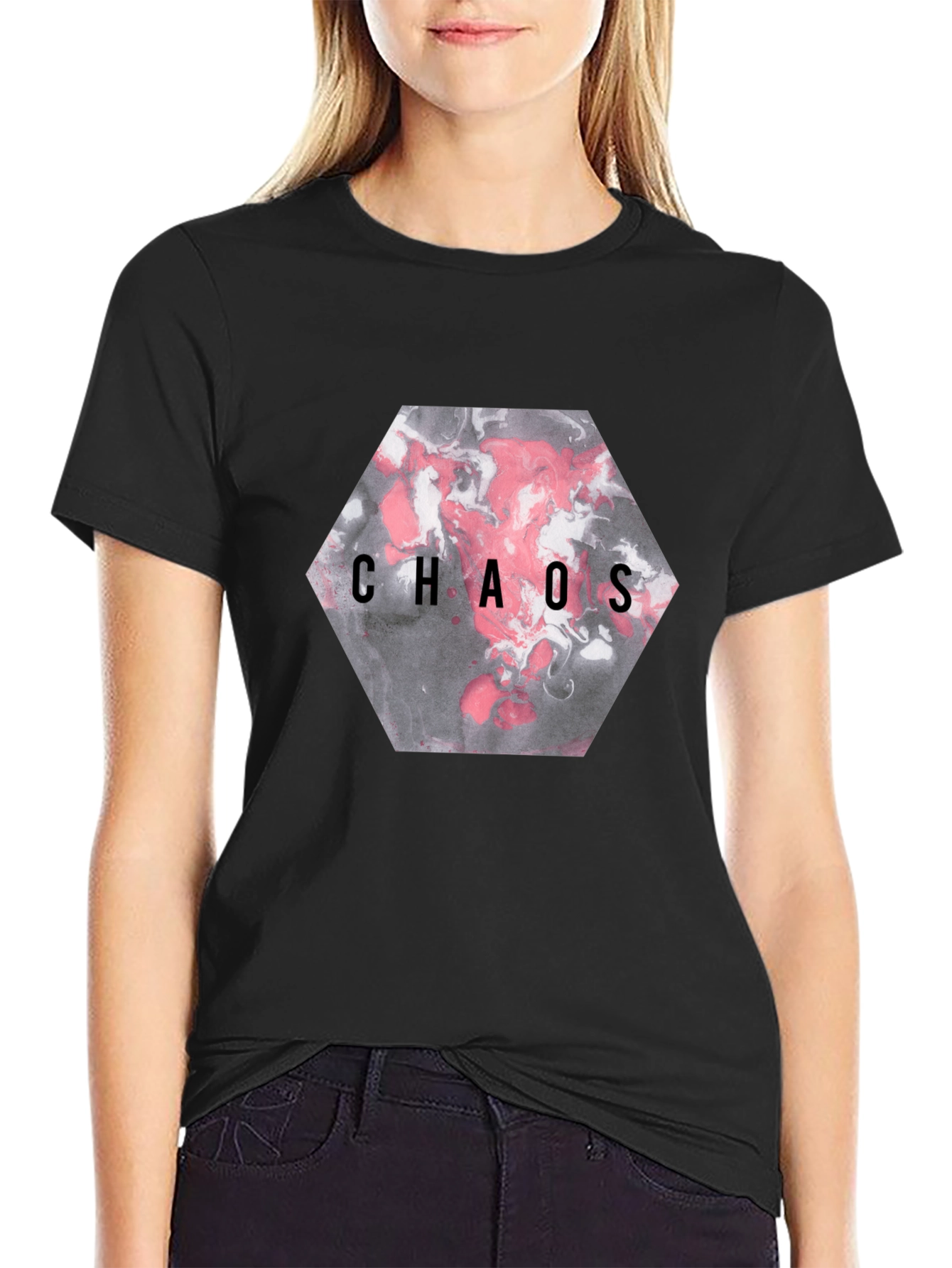 Chaos Graphic T-Shirt - Black
