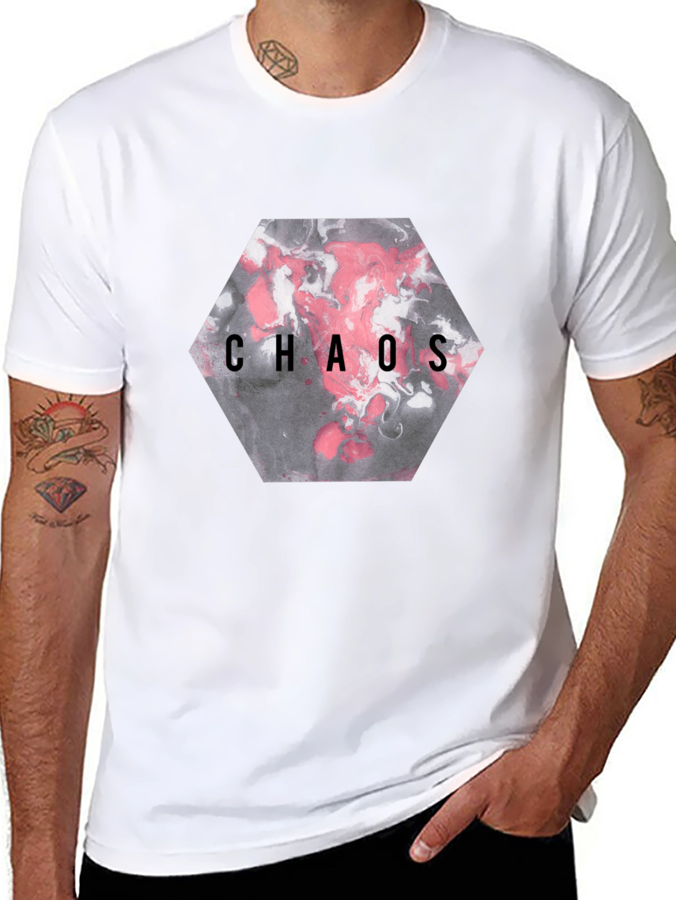 Chaos Graphic T-Shirt - Black
