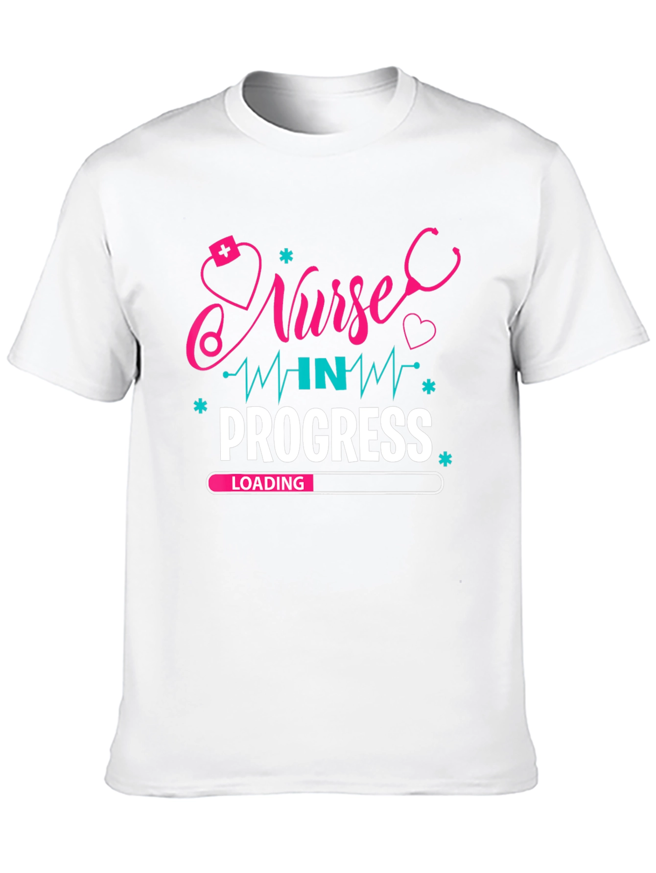 Nurse in Progress Graphic T-Shirt - Black