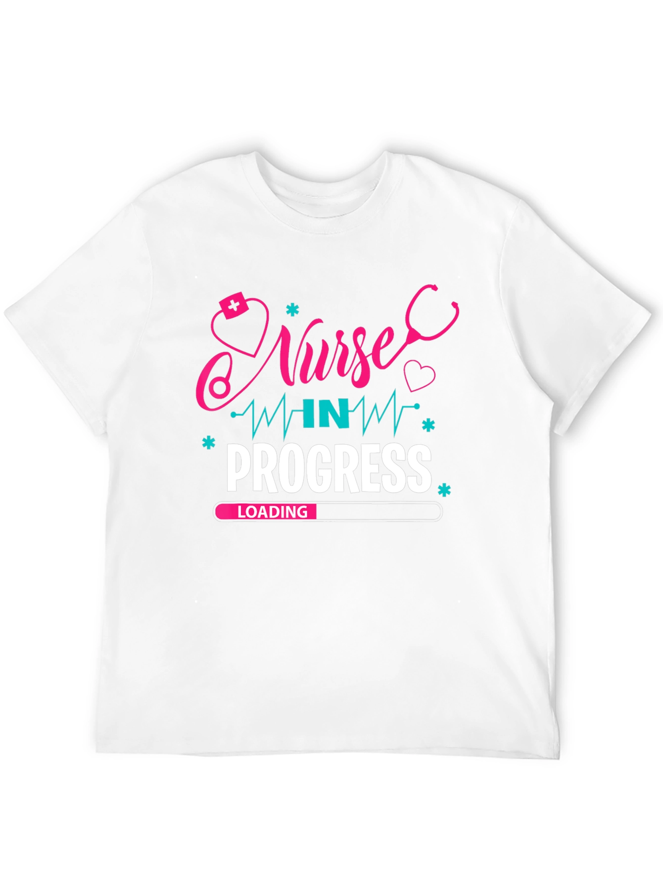 Nurse in Progress Graphic T-Shirt - Black