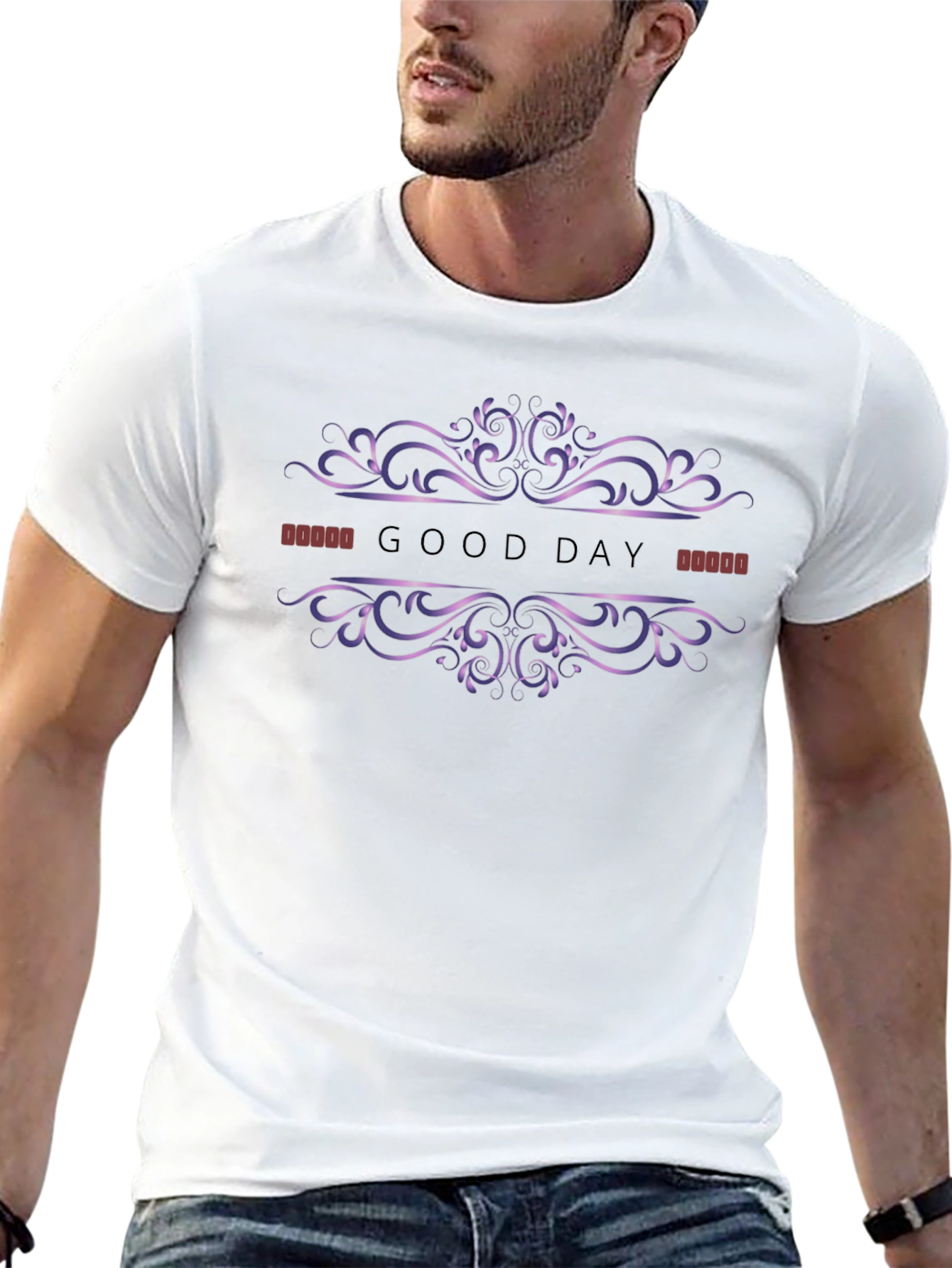 Good Day Graphic Tee - Black Casual T-Shirt