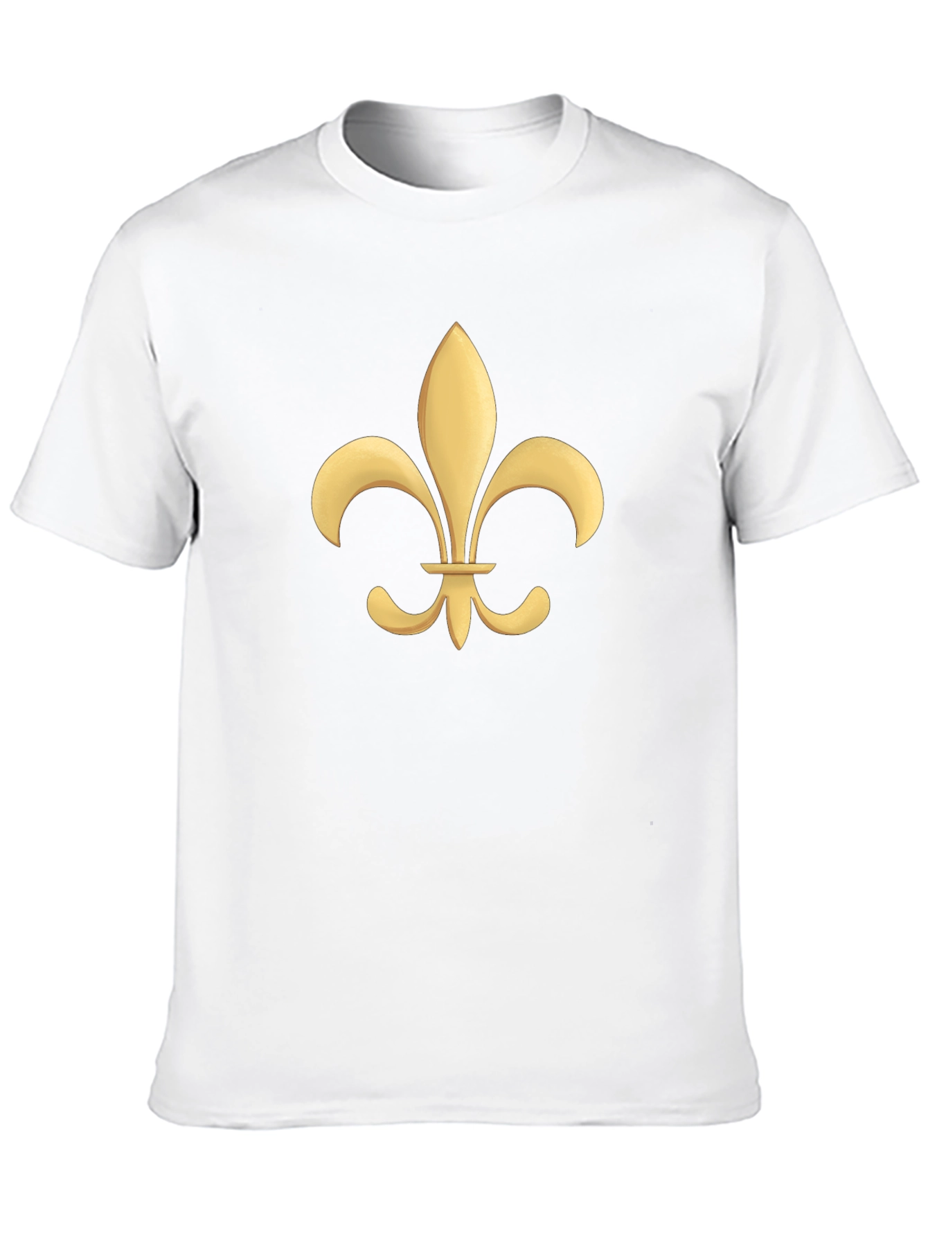 Fleur-de-Lis Graphic Tee - Black Cotton T-Shirt