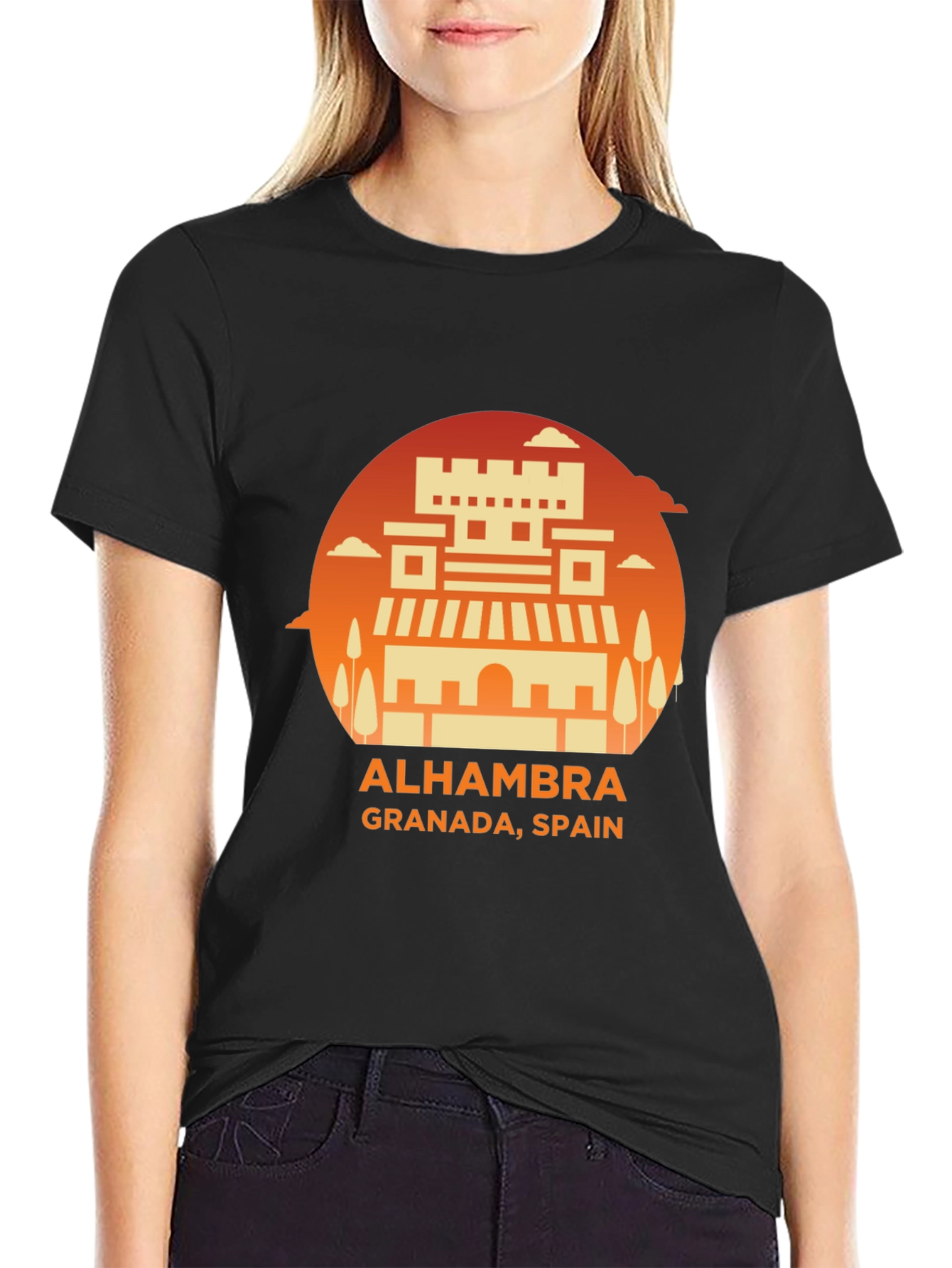 Alhambra Granada Spain Graphic Tee