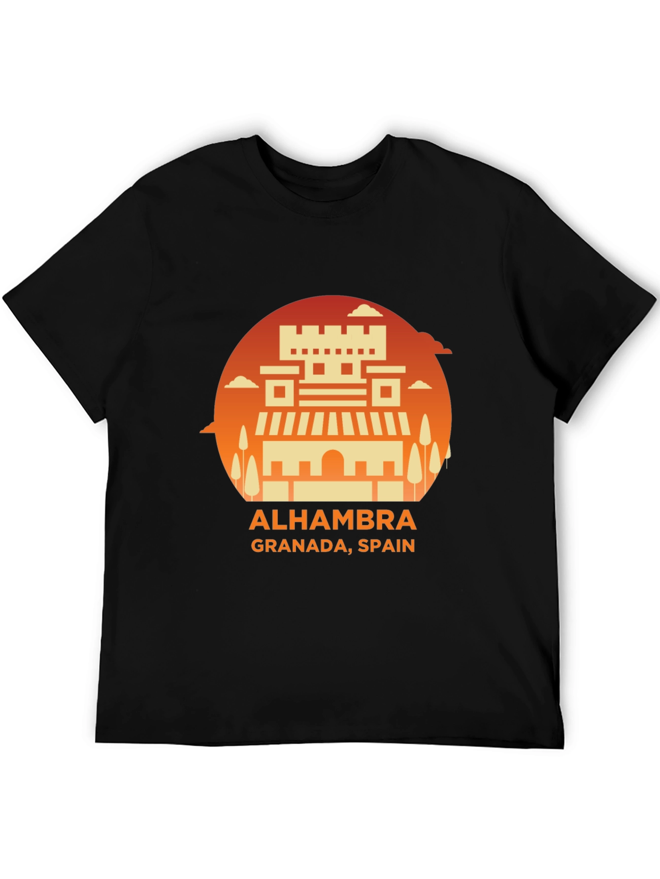 Alhambra Granada Spain Graphic Tee