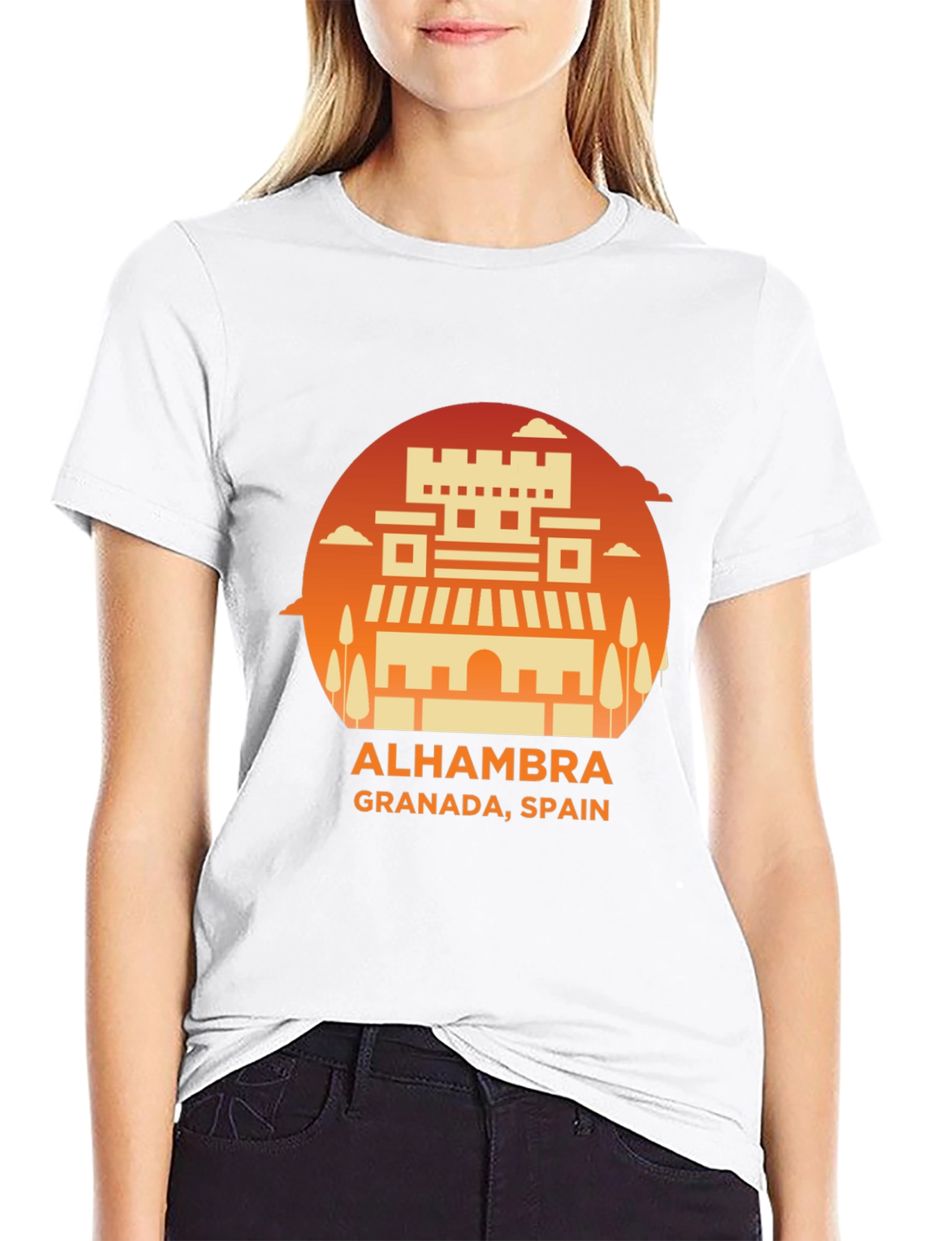 Alhambra Granada Spain Graphic Tee