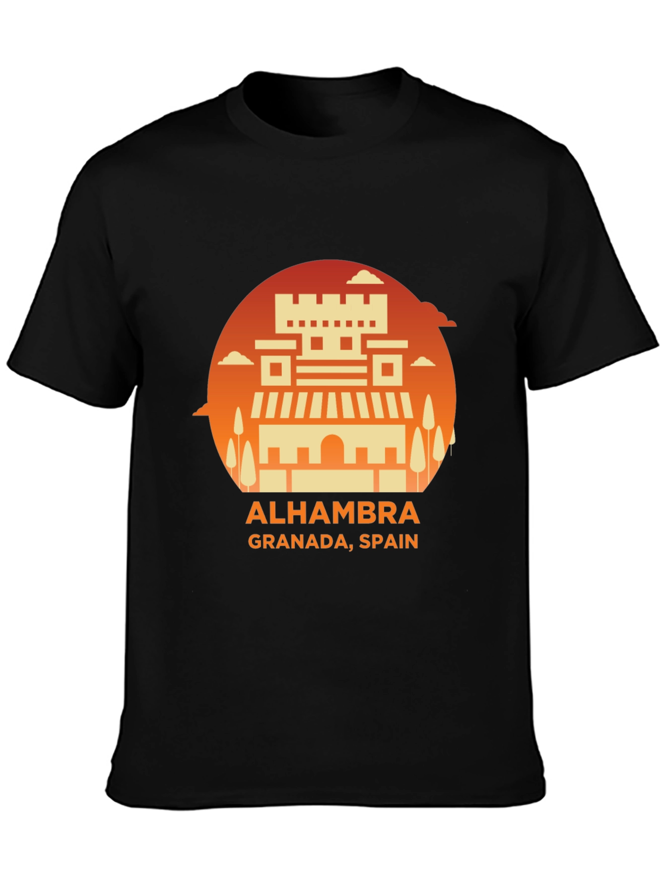 Alhambra Granada Spain Graphic Tee