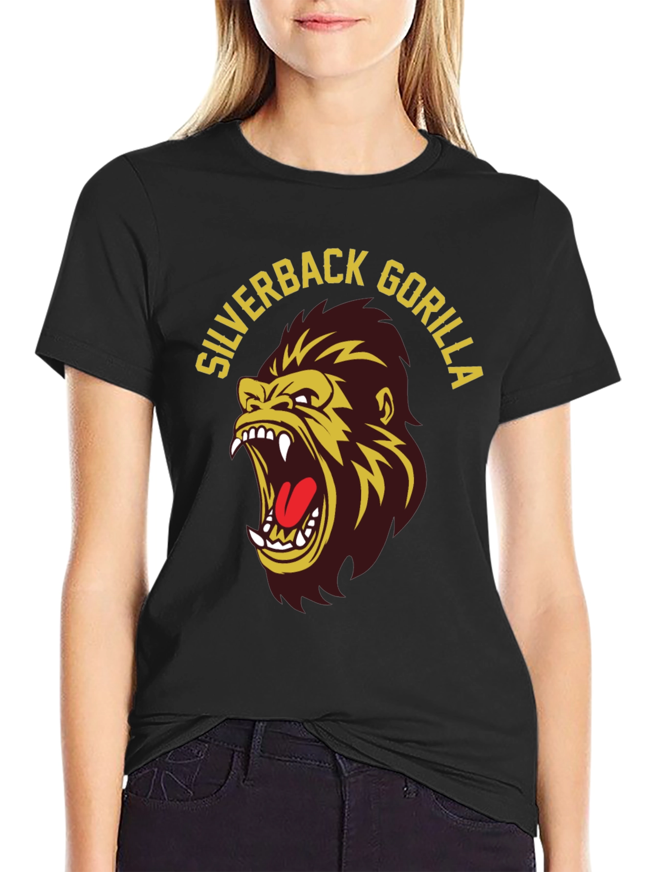 Silverback Gorilla Graphic Tee - Bold Statement Shirt