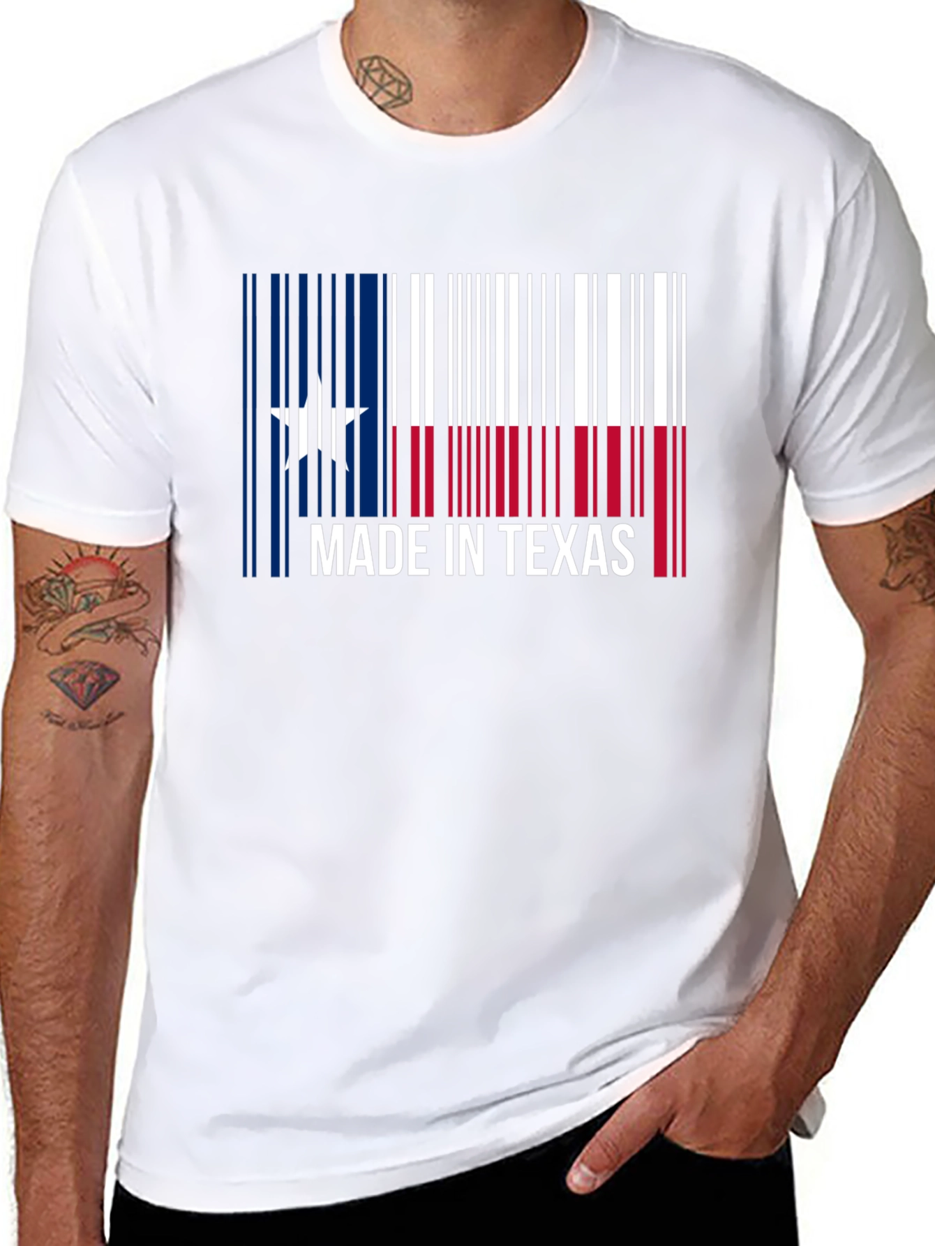 Made in Texas Barcode T-Shirt