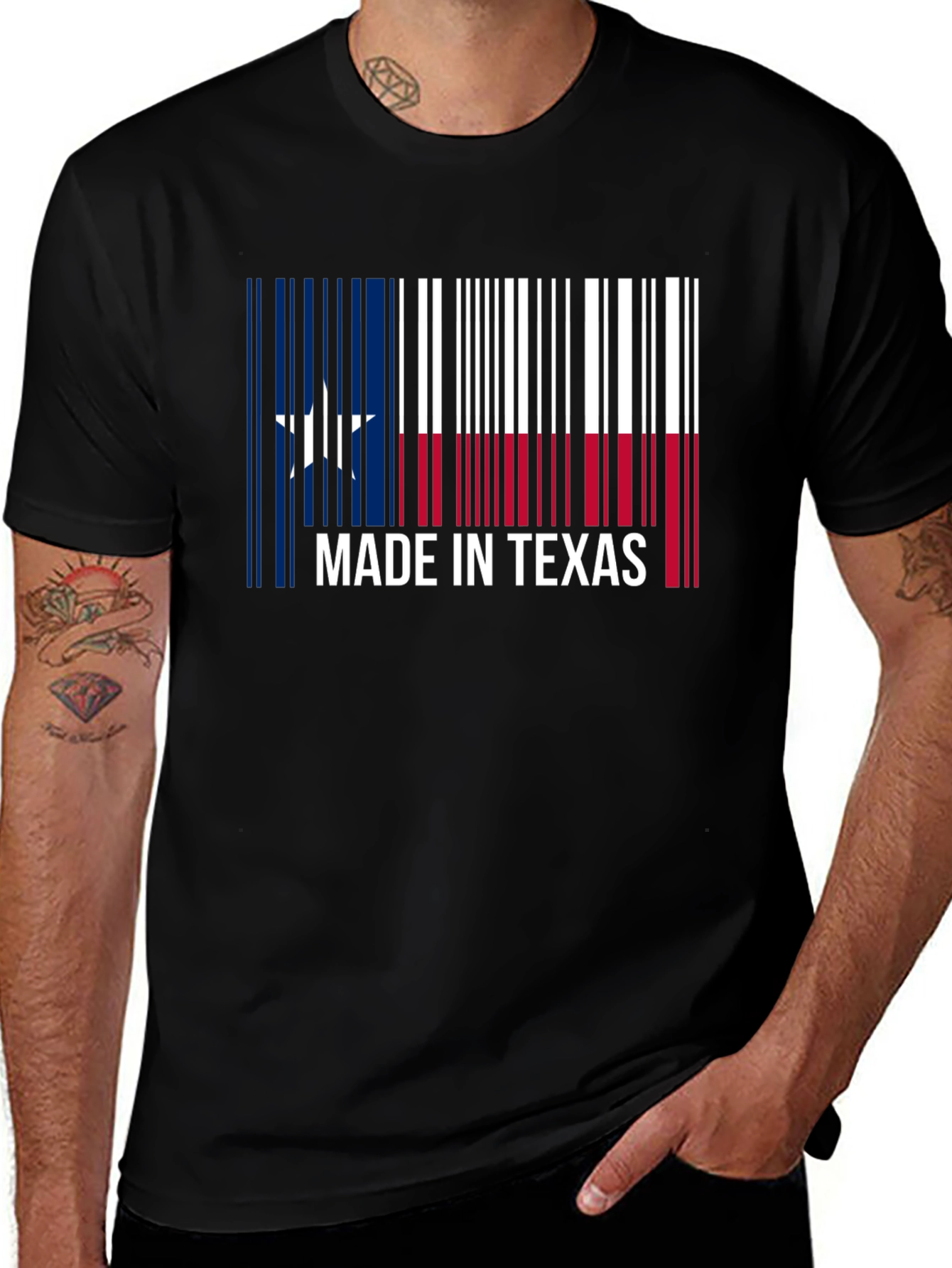 Made in Texas Barcode T-Shirt