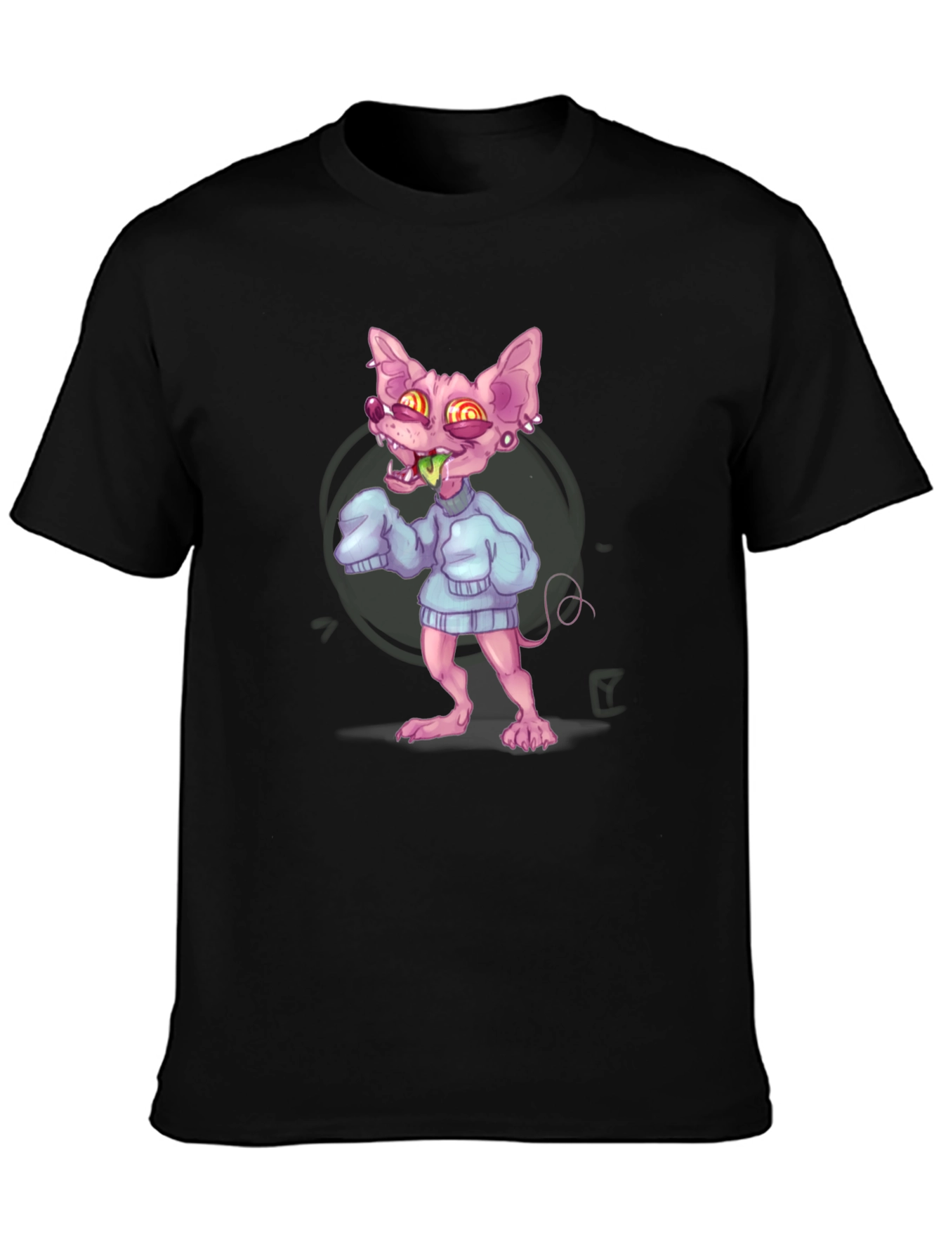 Sphynx Cat Cartoon T-Shirt