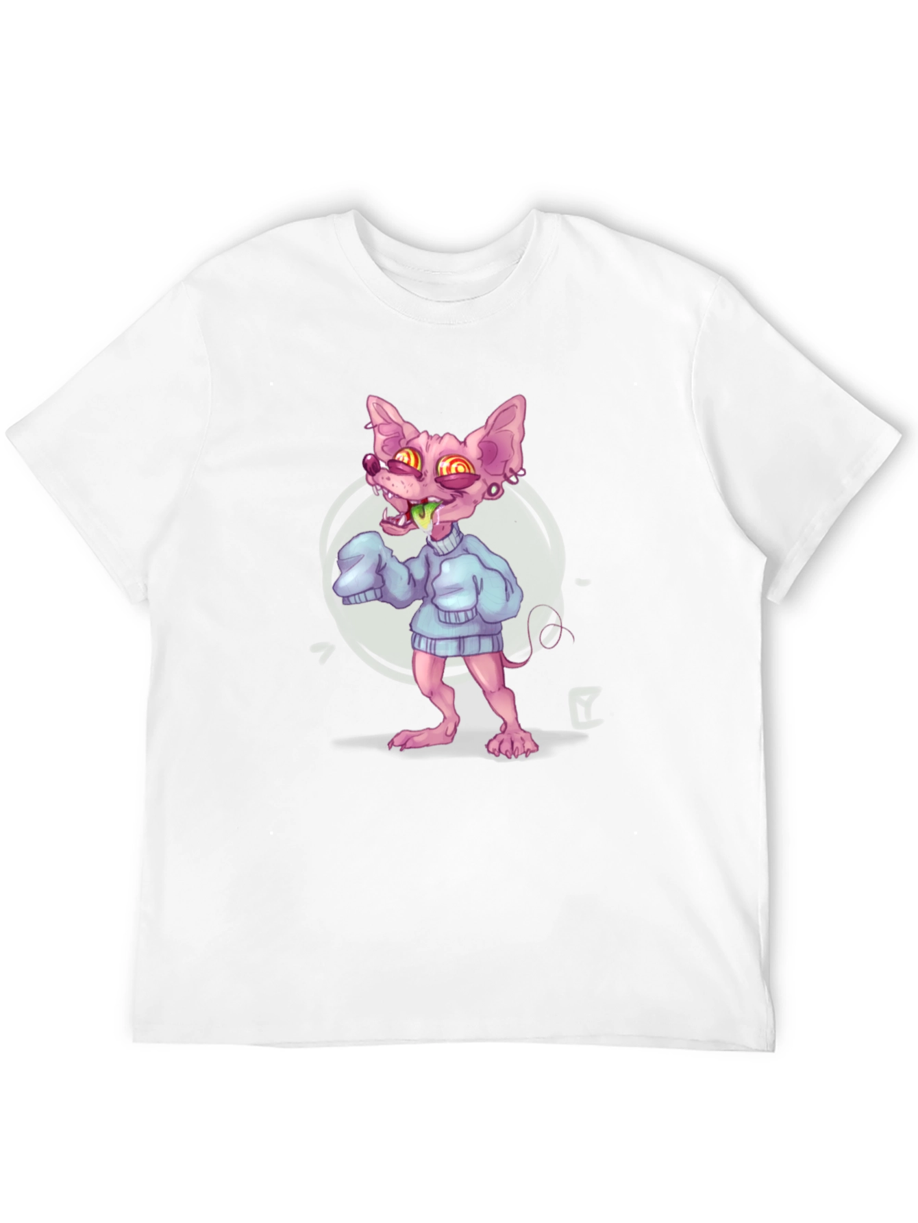 Sphynx Cat Cartoon T-Shirt