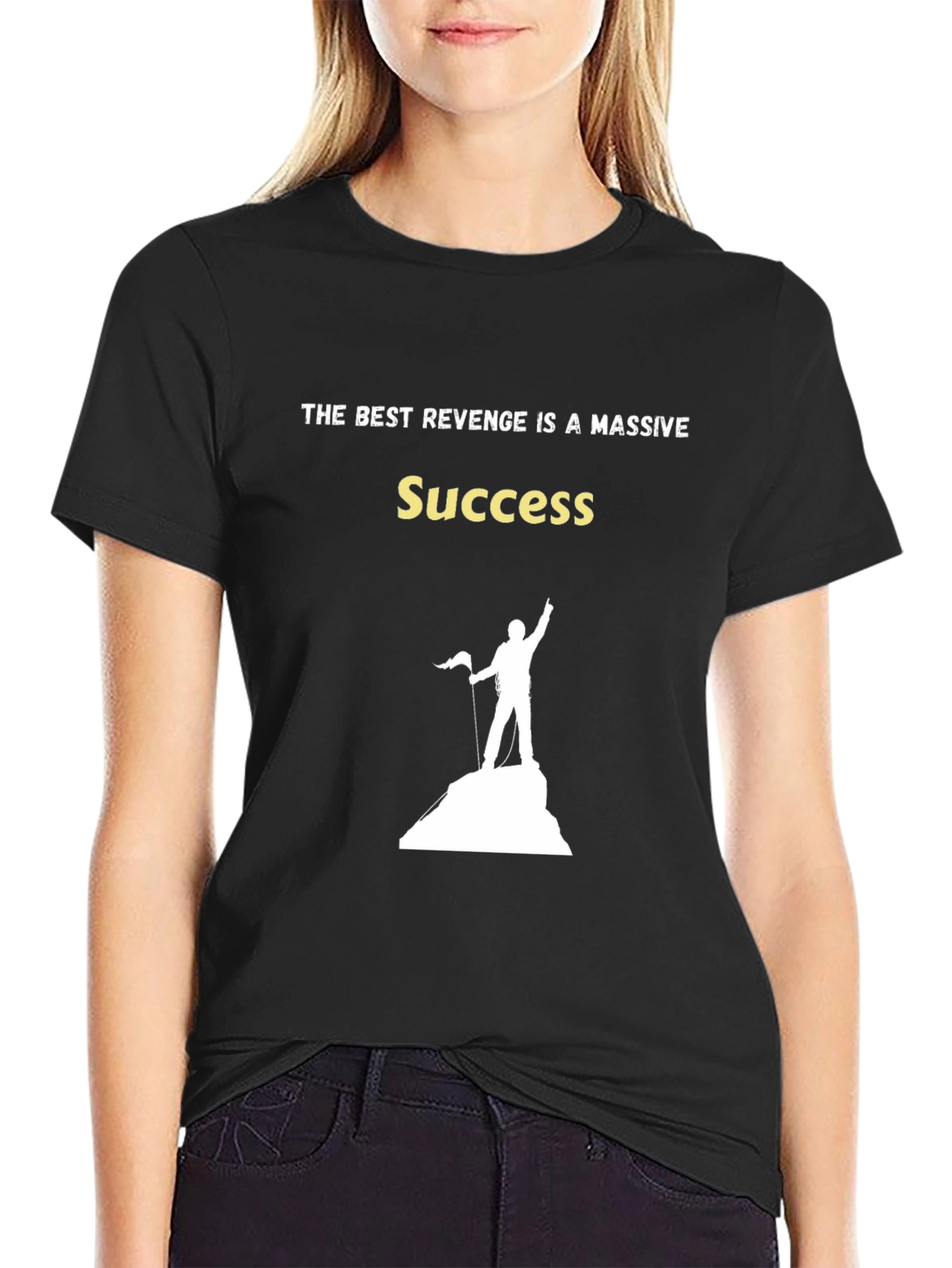 Success Graphic Black T-Shirt