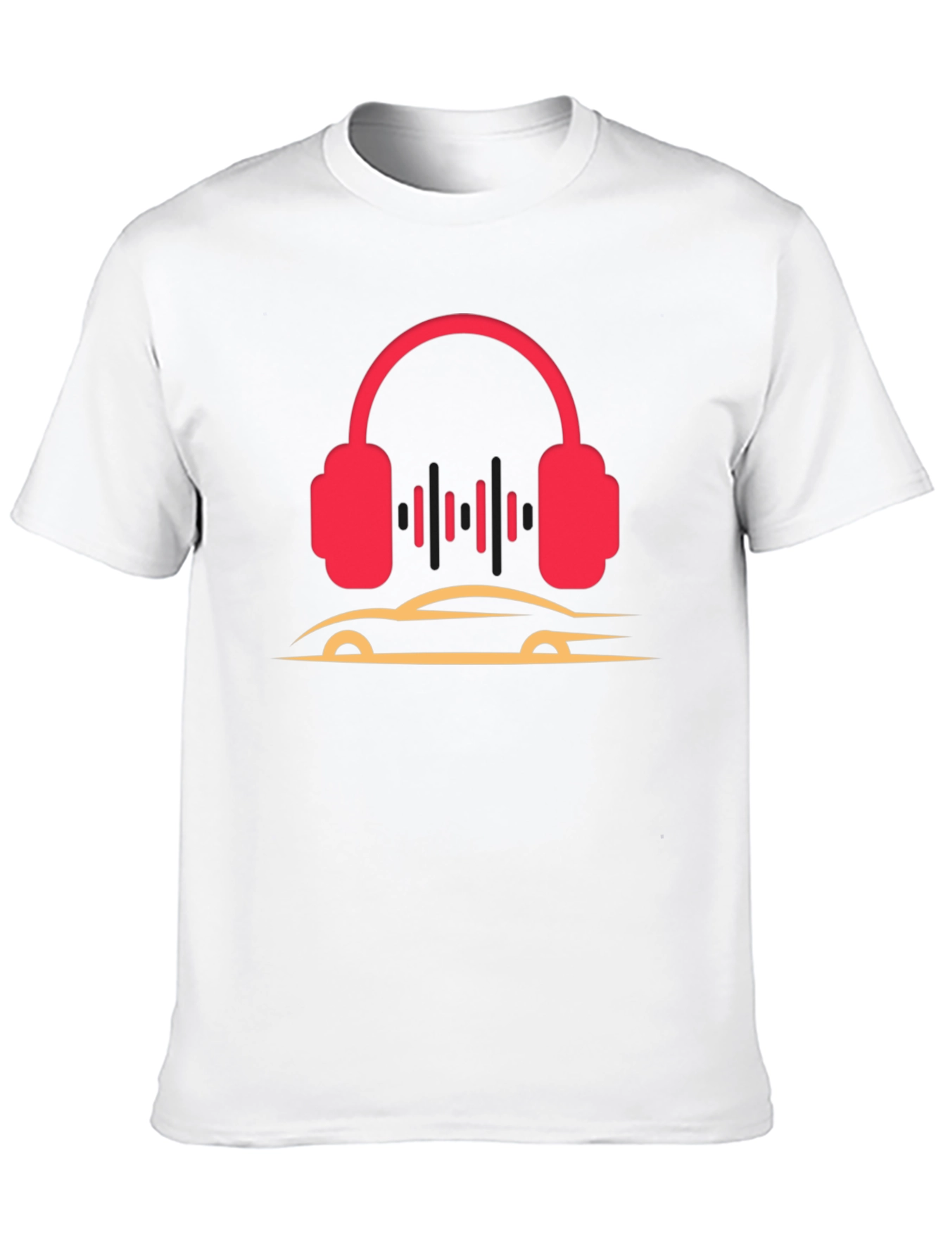 Headphones and Car Graphic T-Shirt
