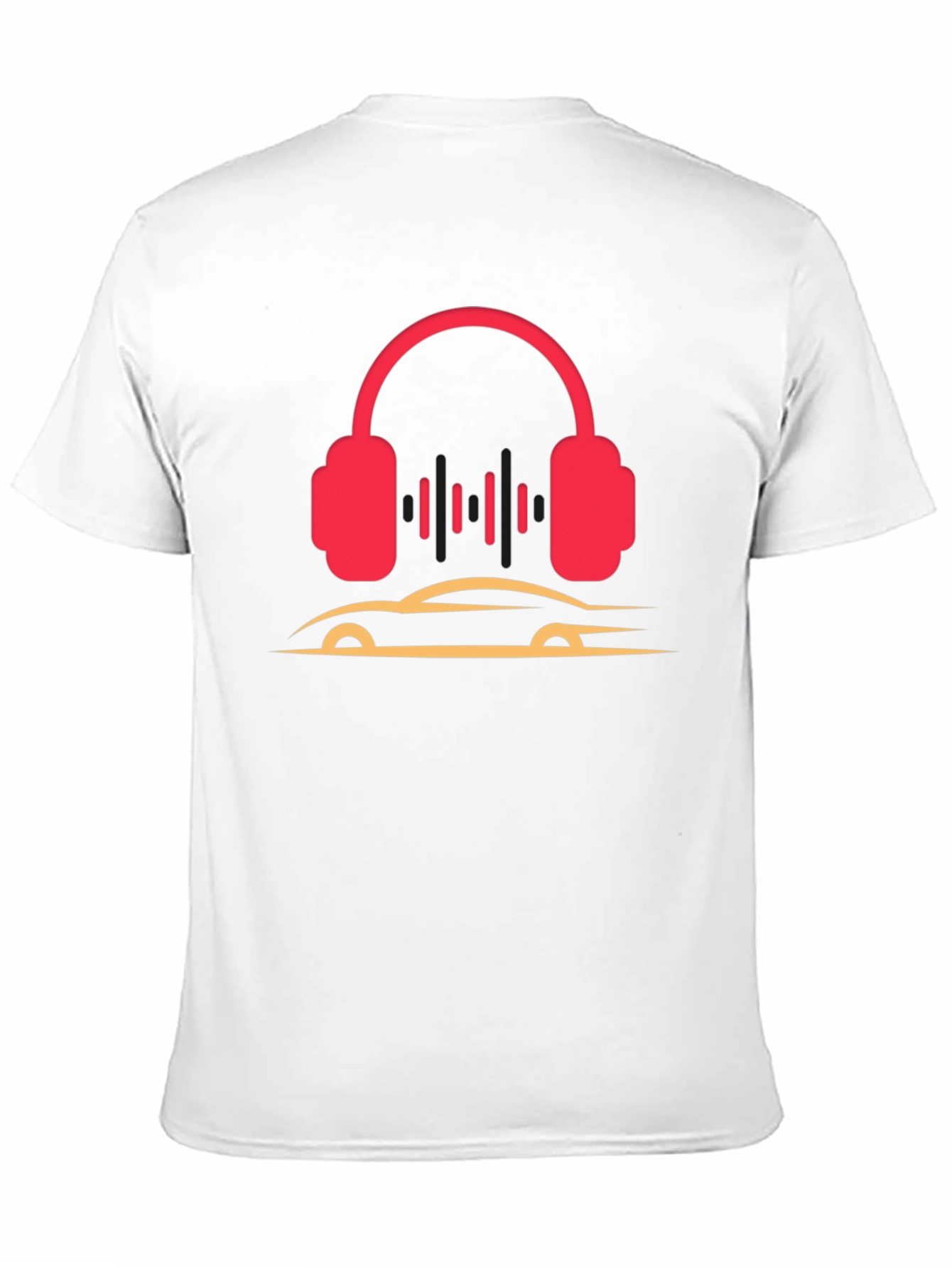 Headphones and Car Graphic T-Shirt