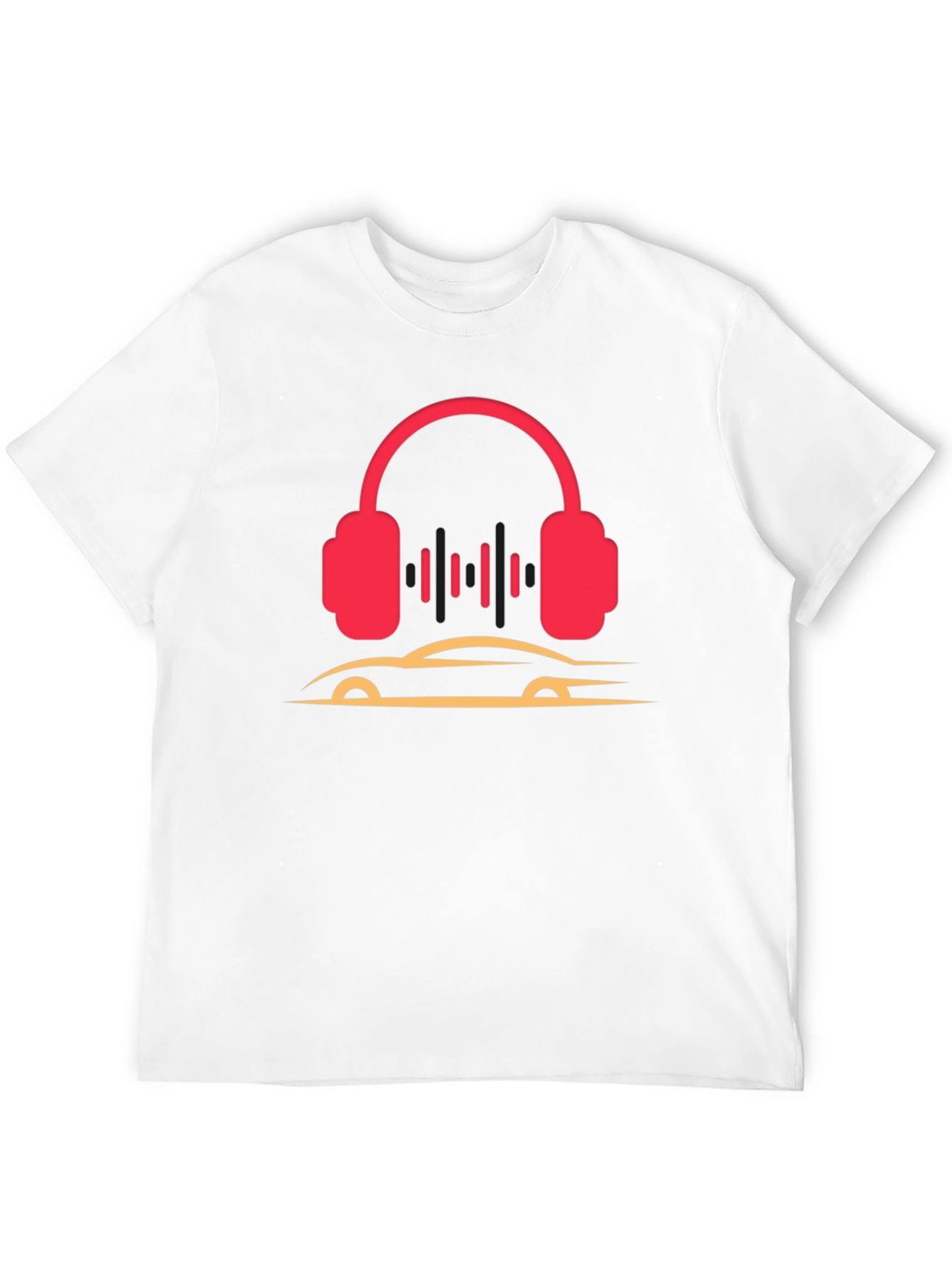 Headphones and Car Graphic T-Shirt