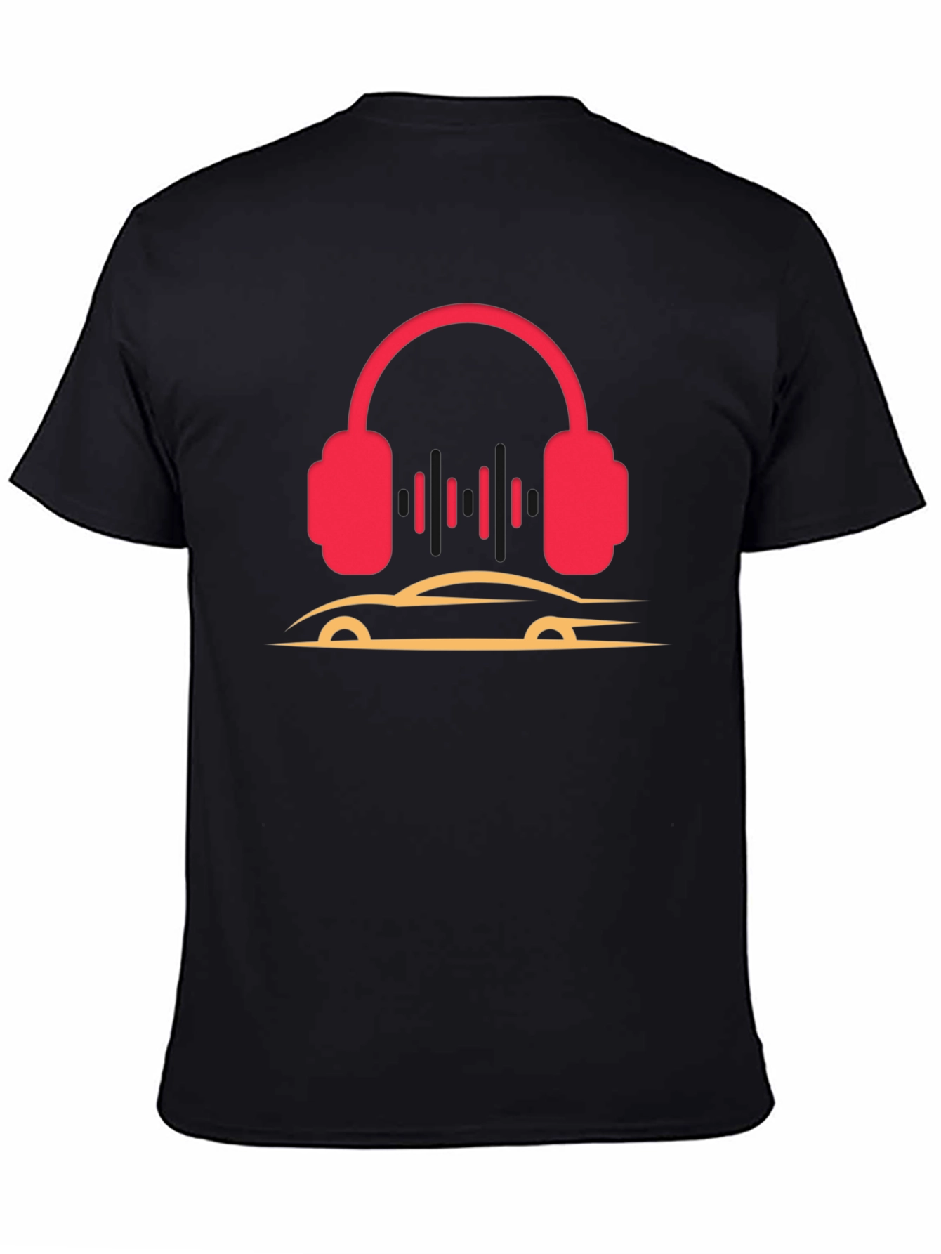 Headphones and Car Graphic T-Shirt