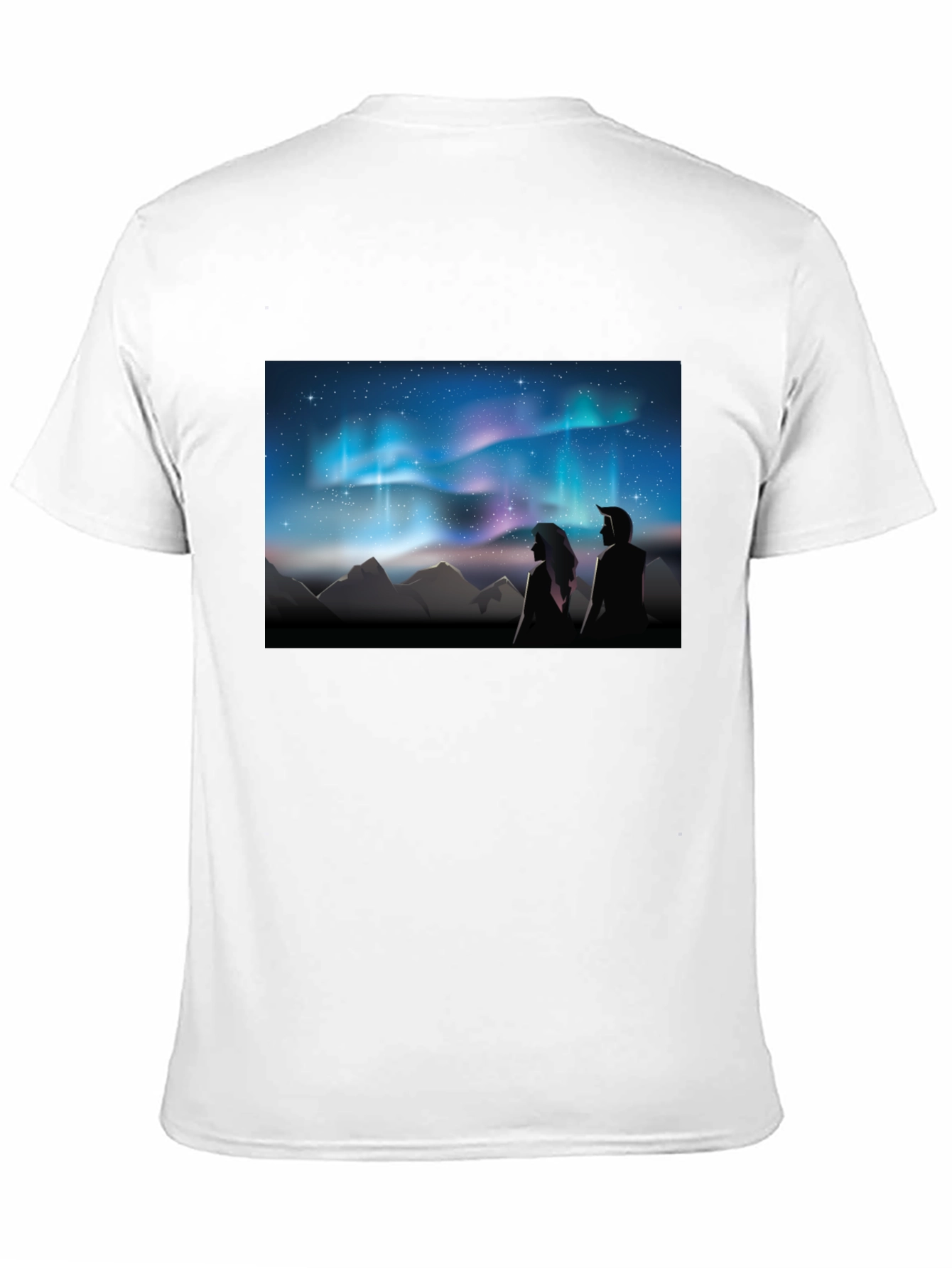 Aurora Borealis Couple T-Shirt