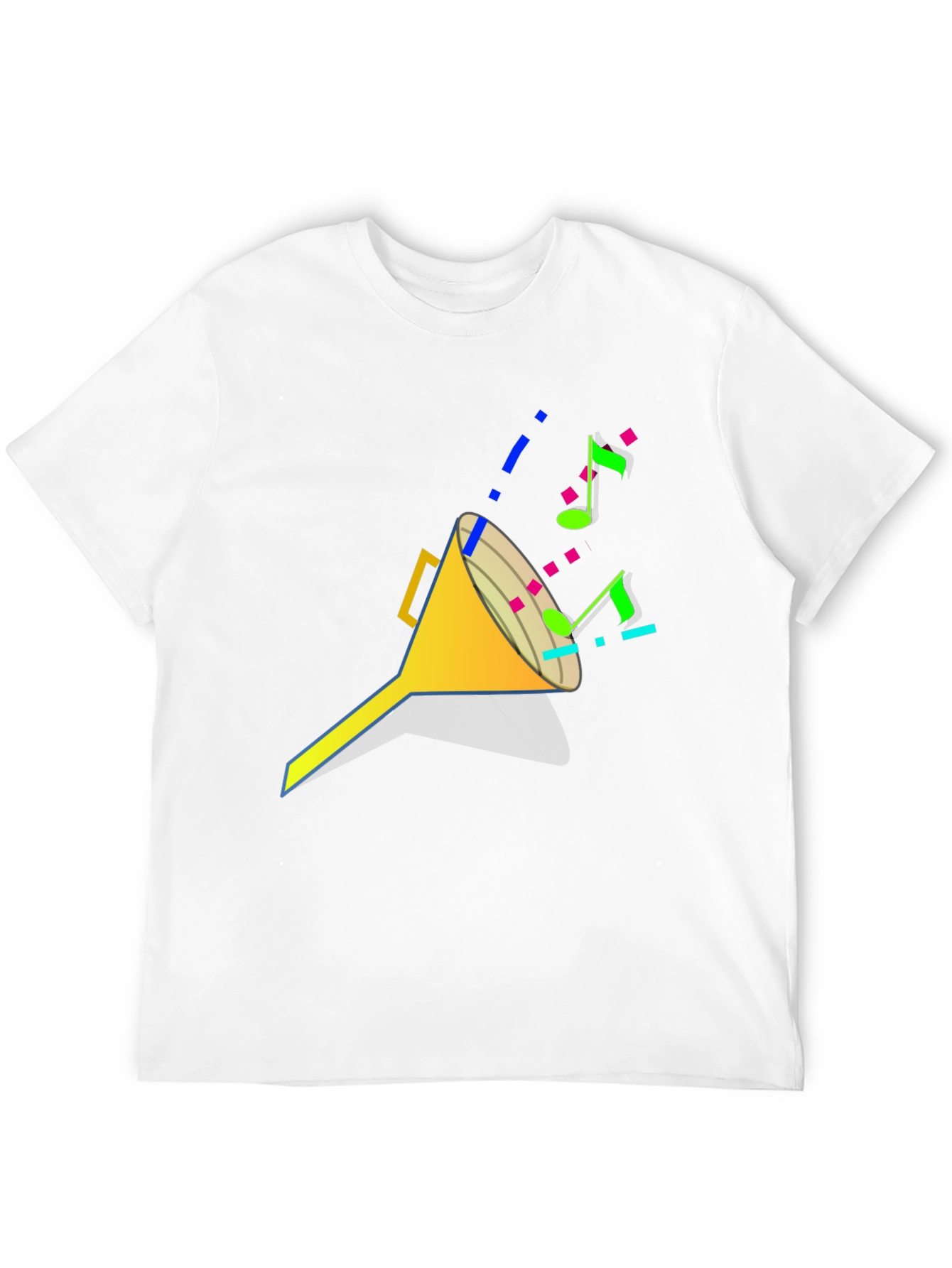 Funnel of Music Black T-Shirt - Cool Design
