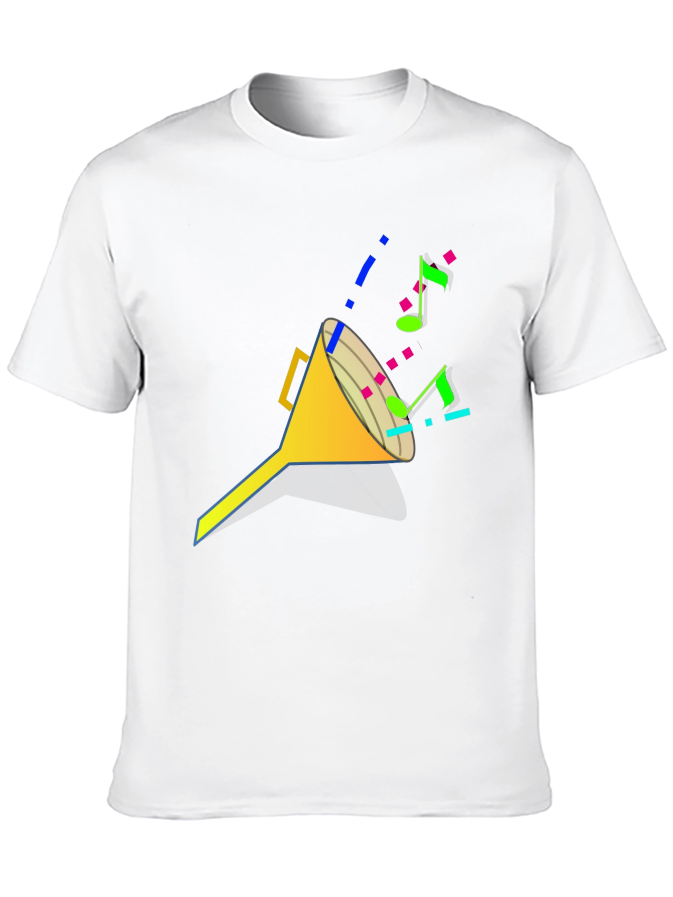 Funnel of Music Black T-Shirt - Cool Design