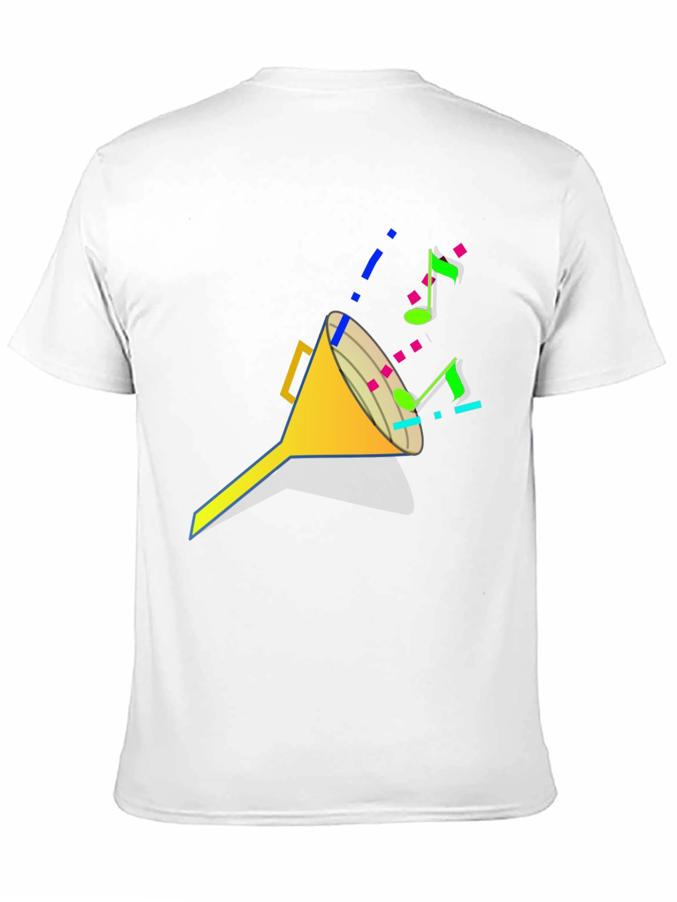 Funnel of Music Black T-Shirt - Cool Design