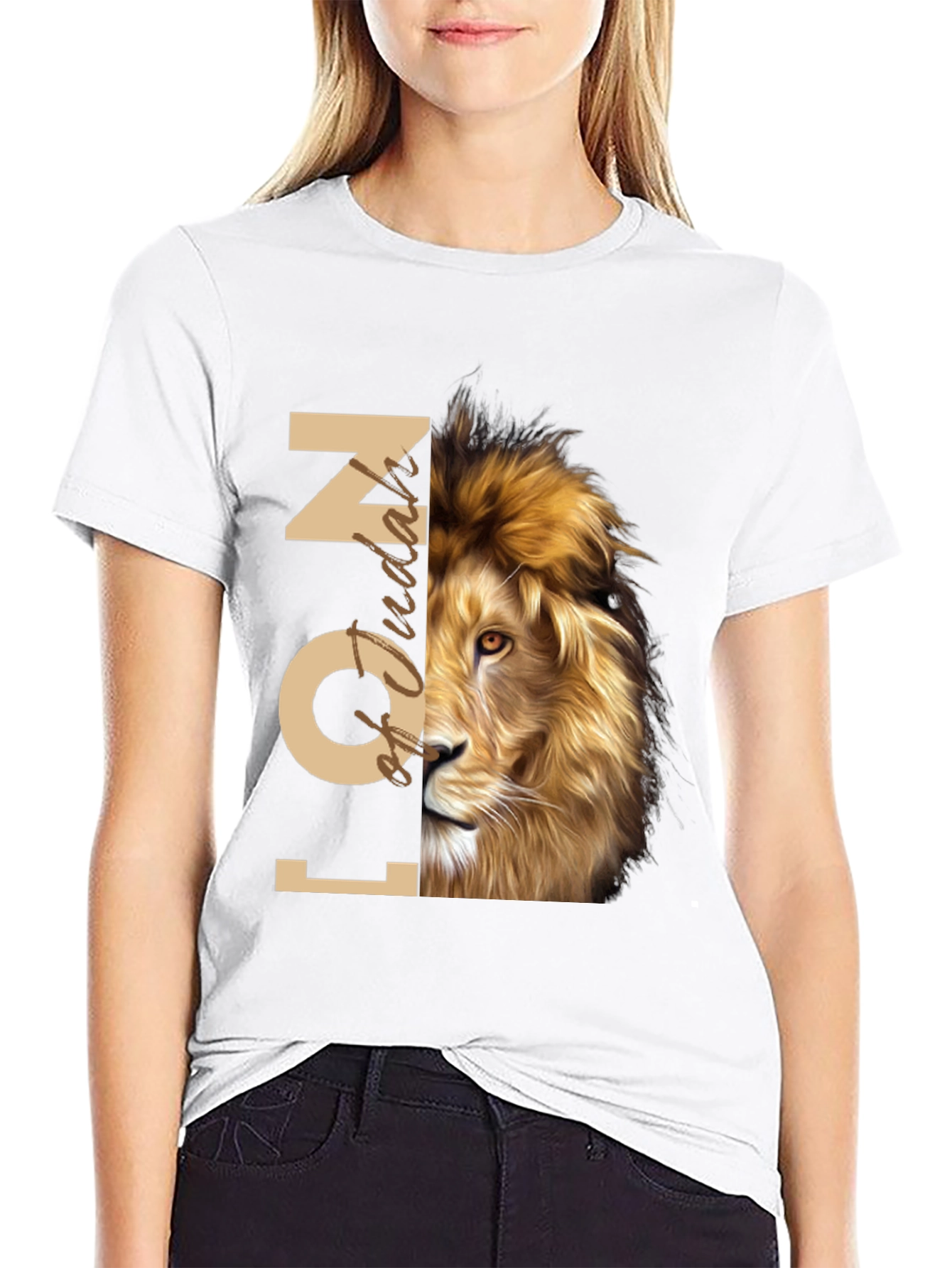 Lion Icon Graphic Tee - Stylish Mens T-Shirt
