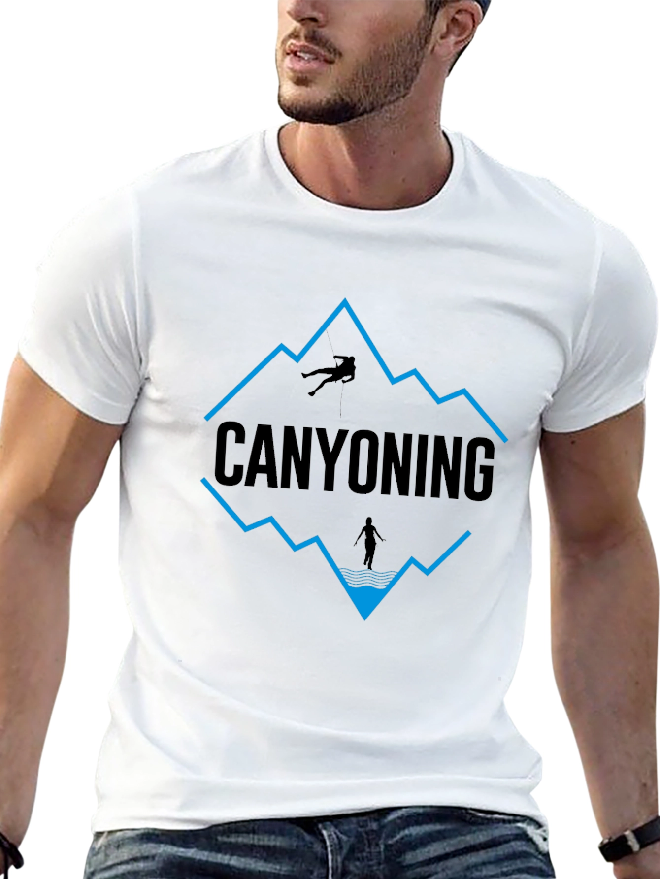 Canyoning Graphic Tee - Adventurers Black T-Shirt