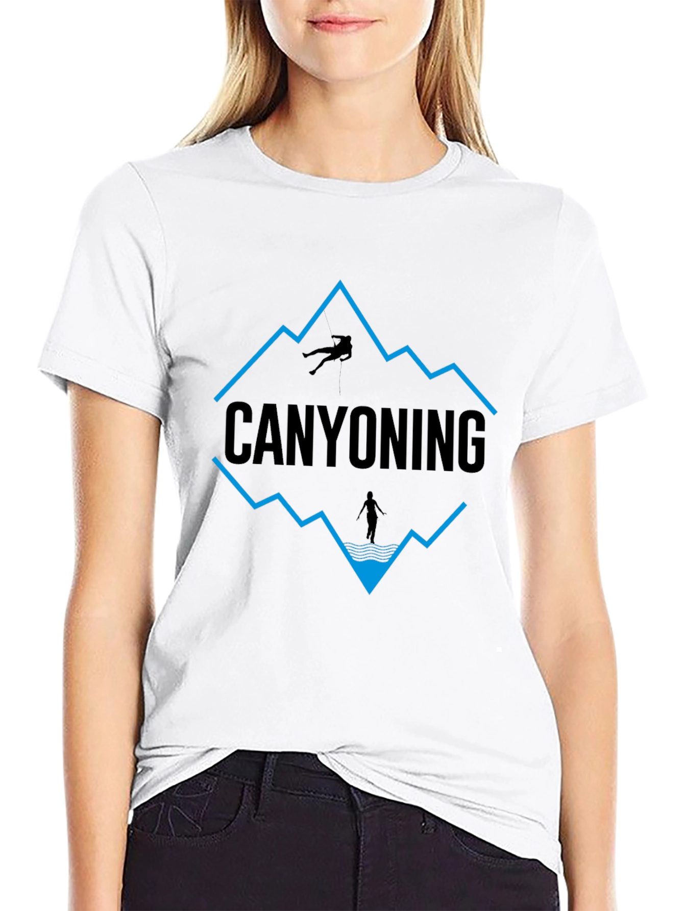 Canyoning Graphic Tee - Adventurers Black T-Shirt