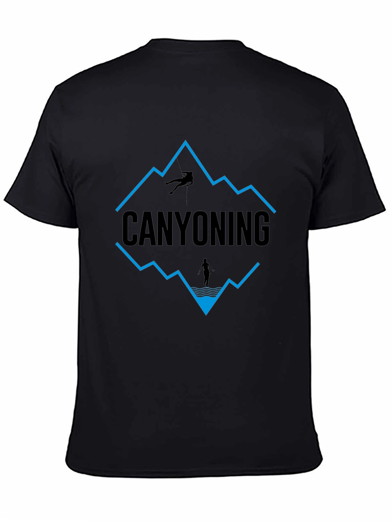 Canyoning Graphic Tee - Adventurers Black T-Shirt