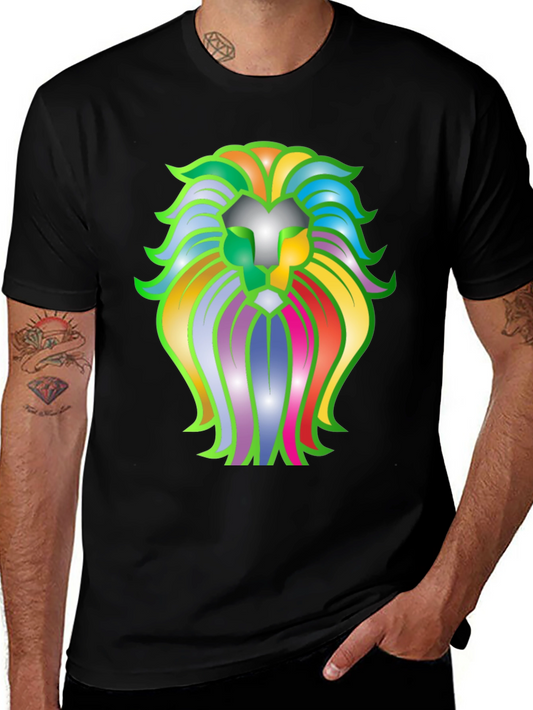 Lion Graphic Black T-Shirt