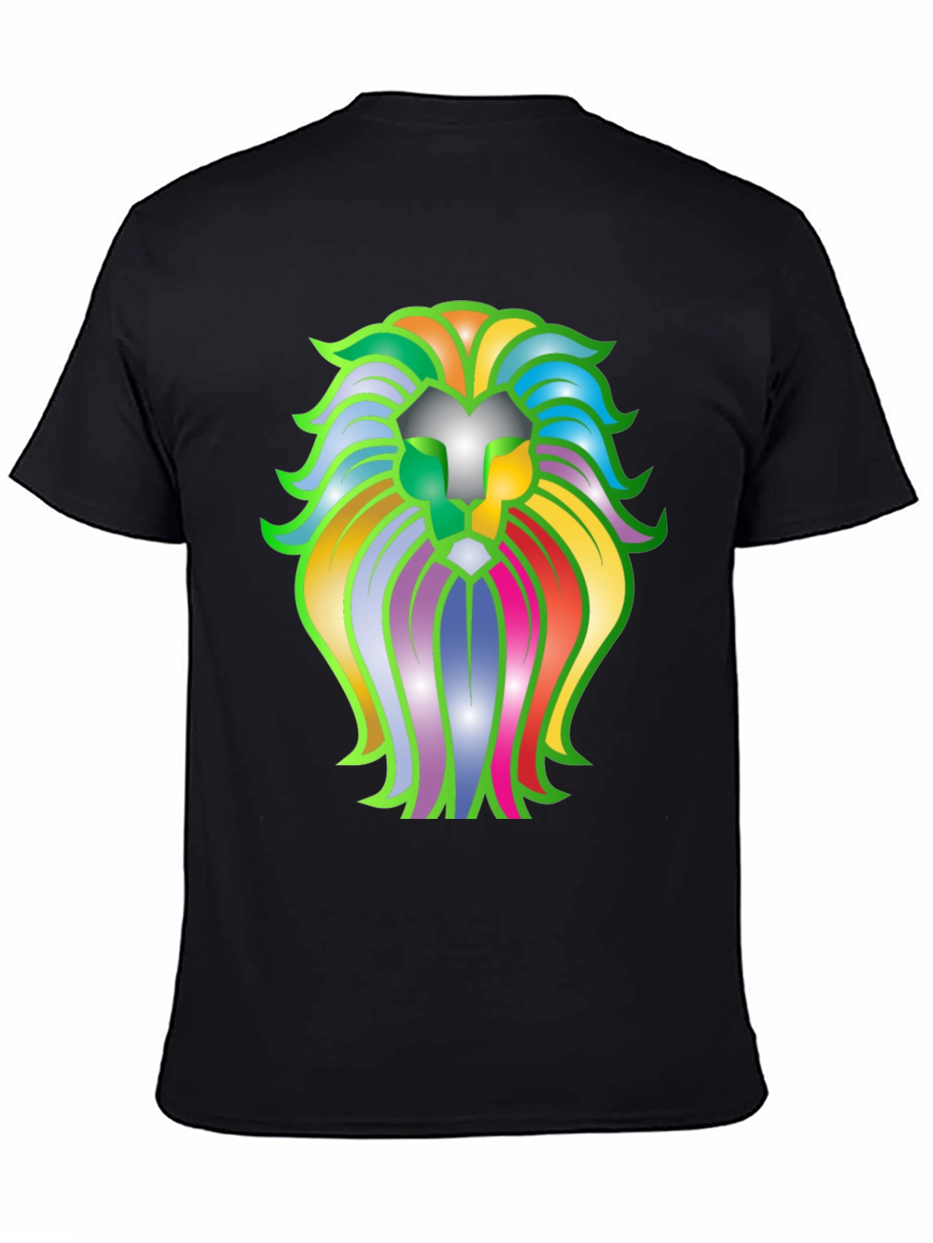 Lion Graphic Black T-Shirt
