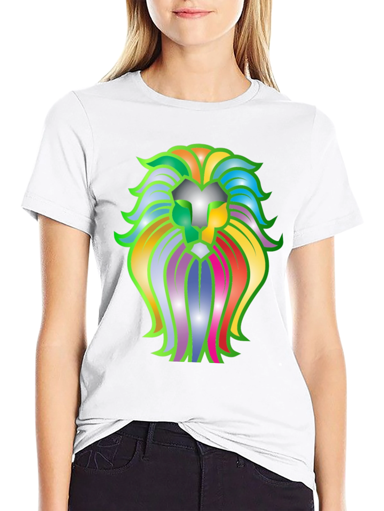 Lion Graphic Black T-Shirt