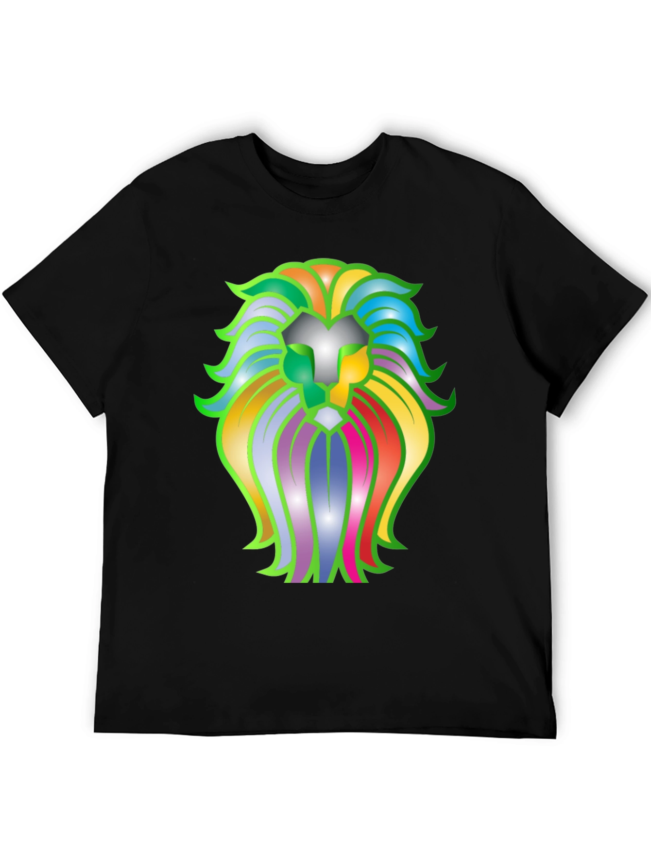 Lion Graphic Black T-Shirt