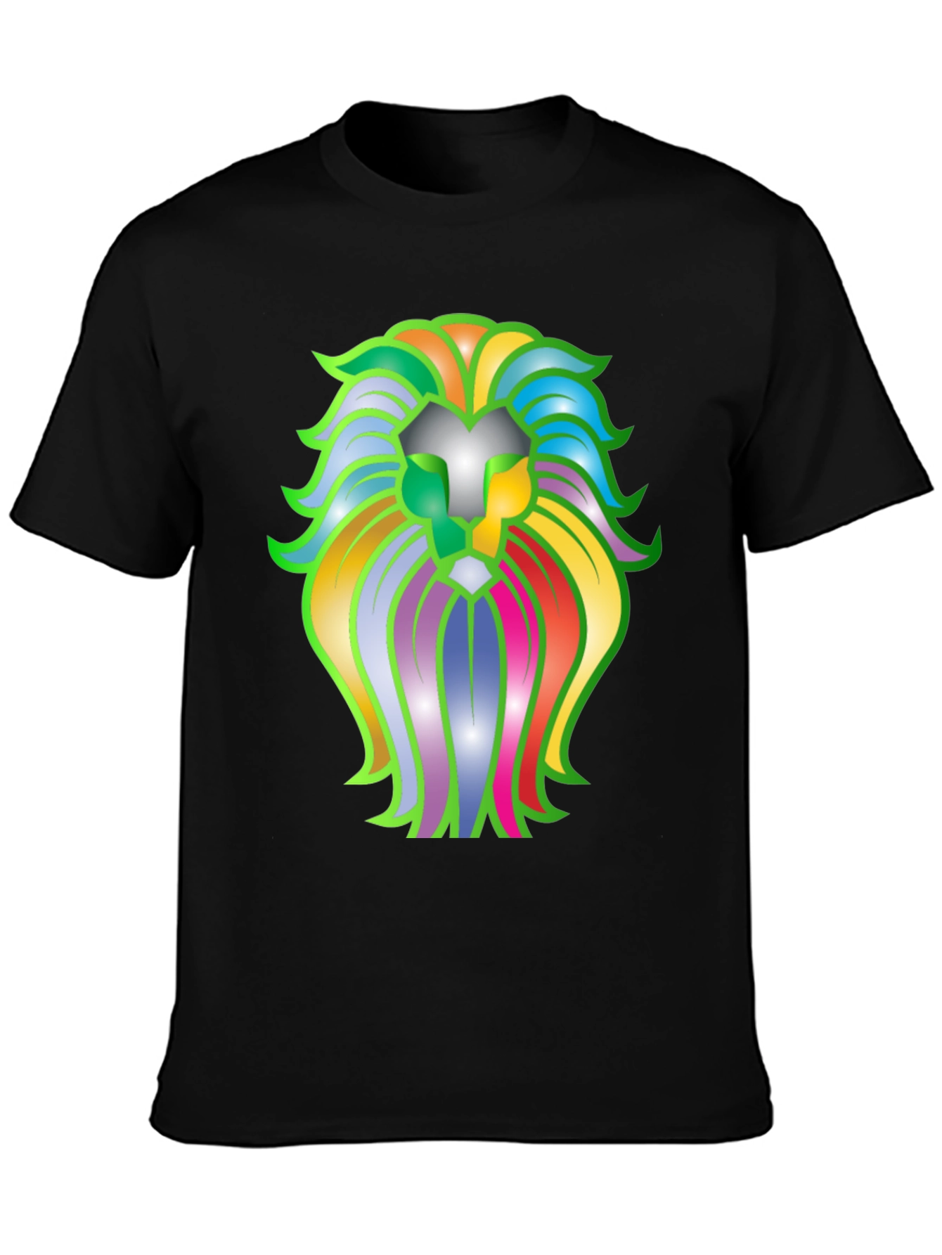 Lion Graphic Black T-Shirt