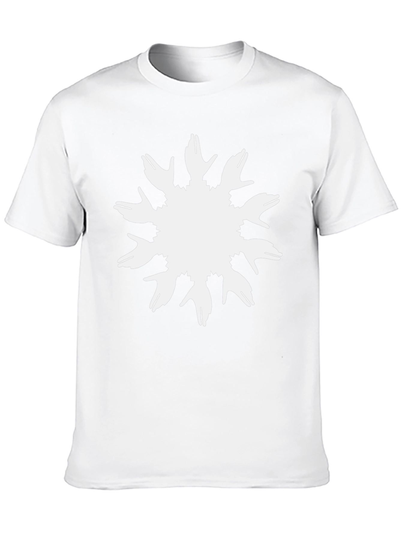 Unique Hands Sunburst Graphic Black T-Shirt